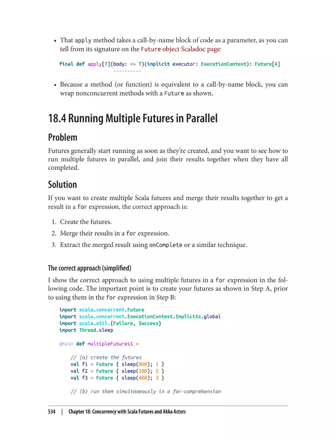 18.4 Running Multiple Futures in Parallel
Problem
Solution