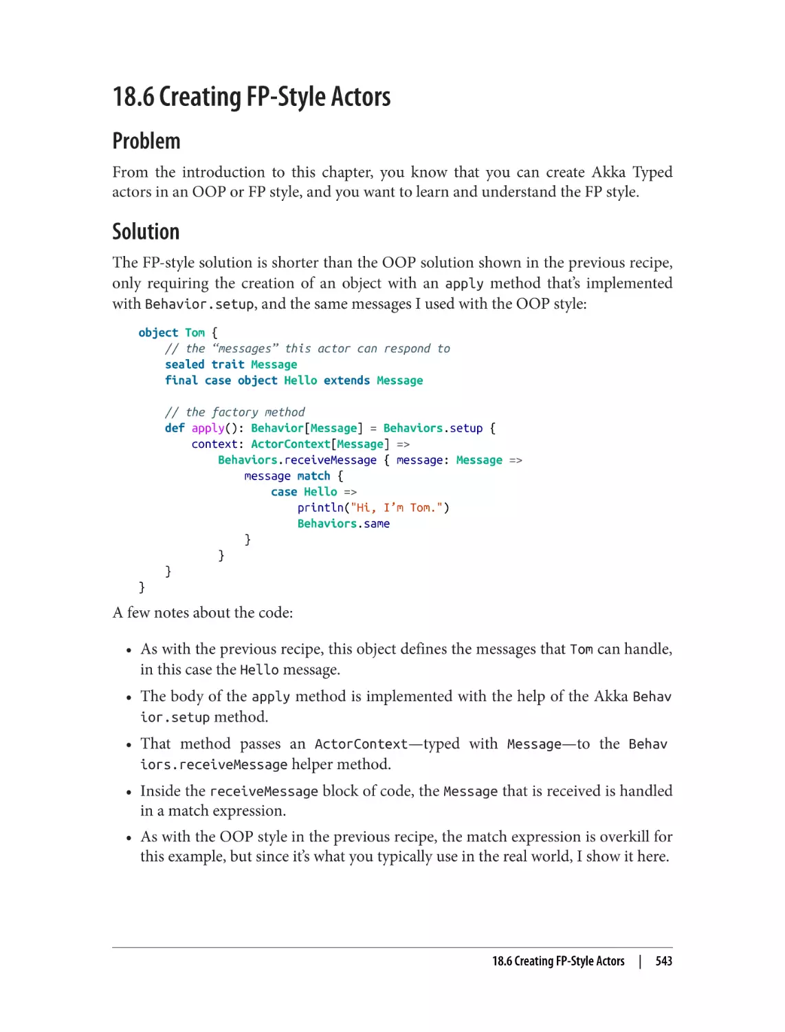 18.6 Creating FP-Style Actors
Problem
Solution