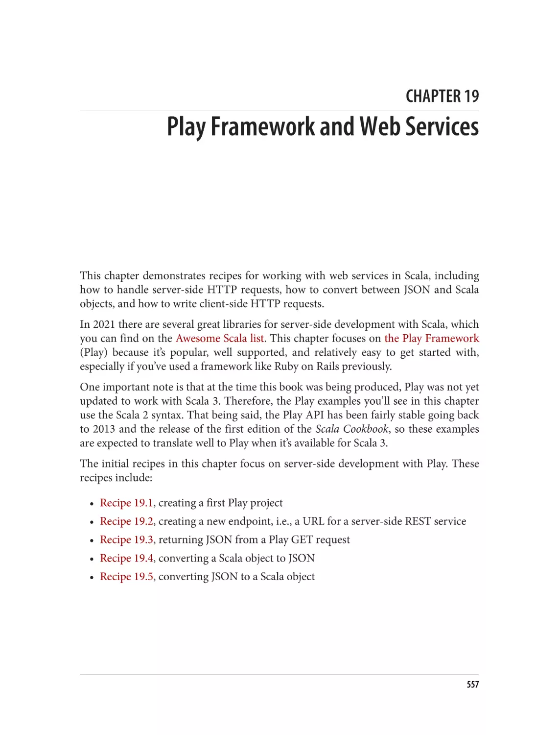Chapter 19. Play Framework and Web Services