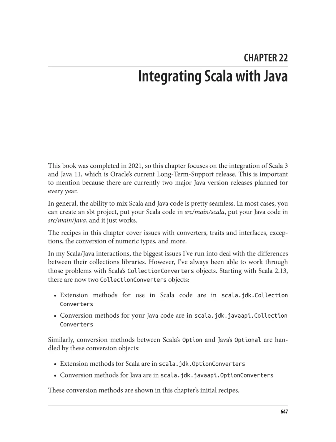 Chapter 22. Integrating Scala with Java