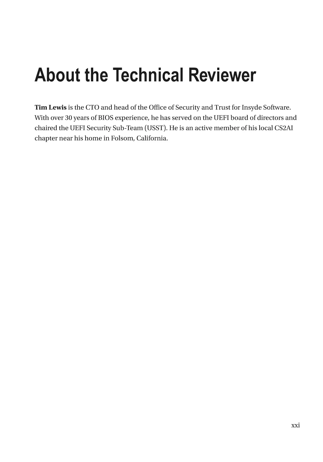 About the Technical Reviewer
