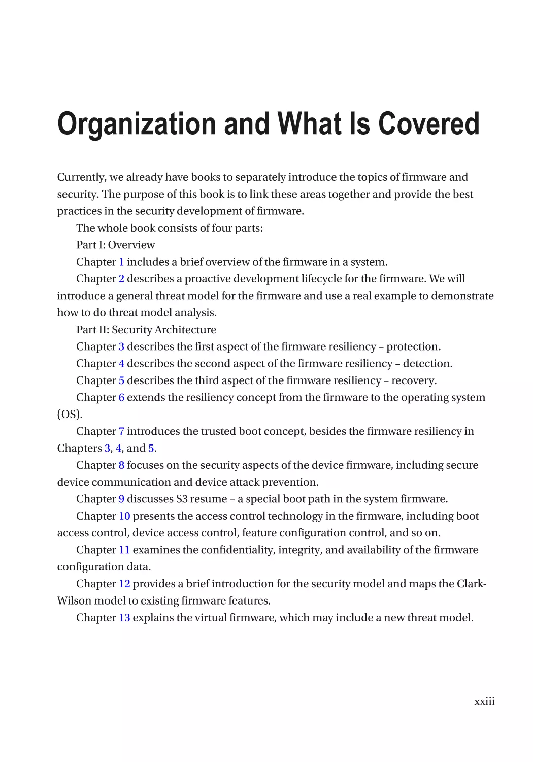 Organization and What Is Covered