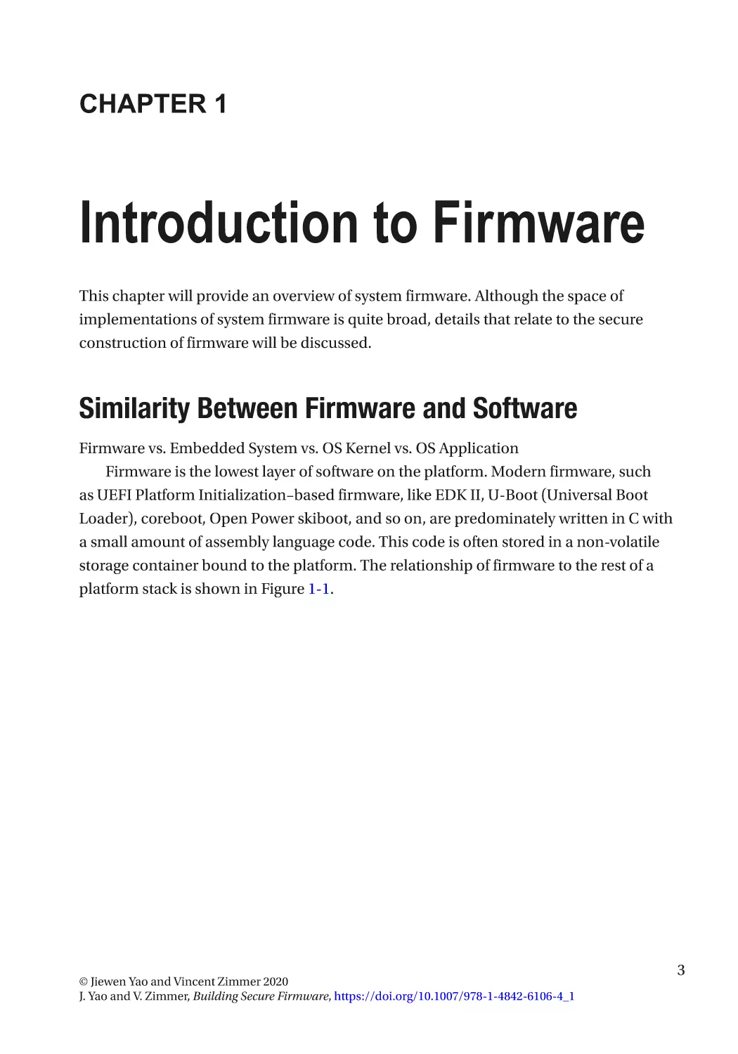 Chapter 1
Similarity Between Firmware and Software