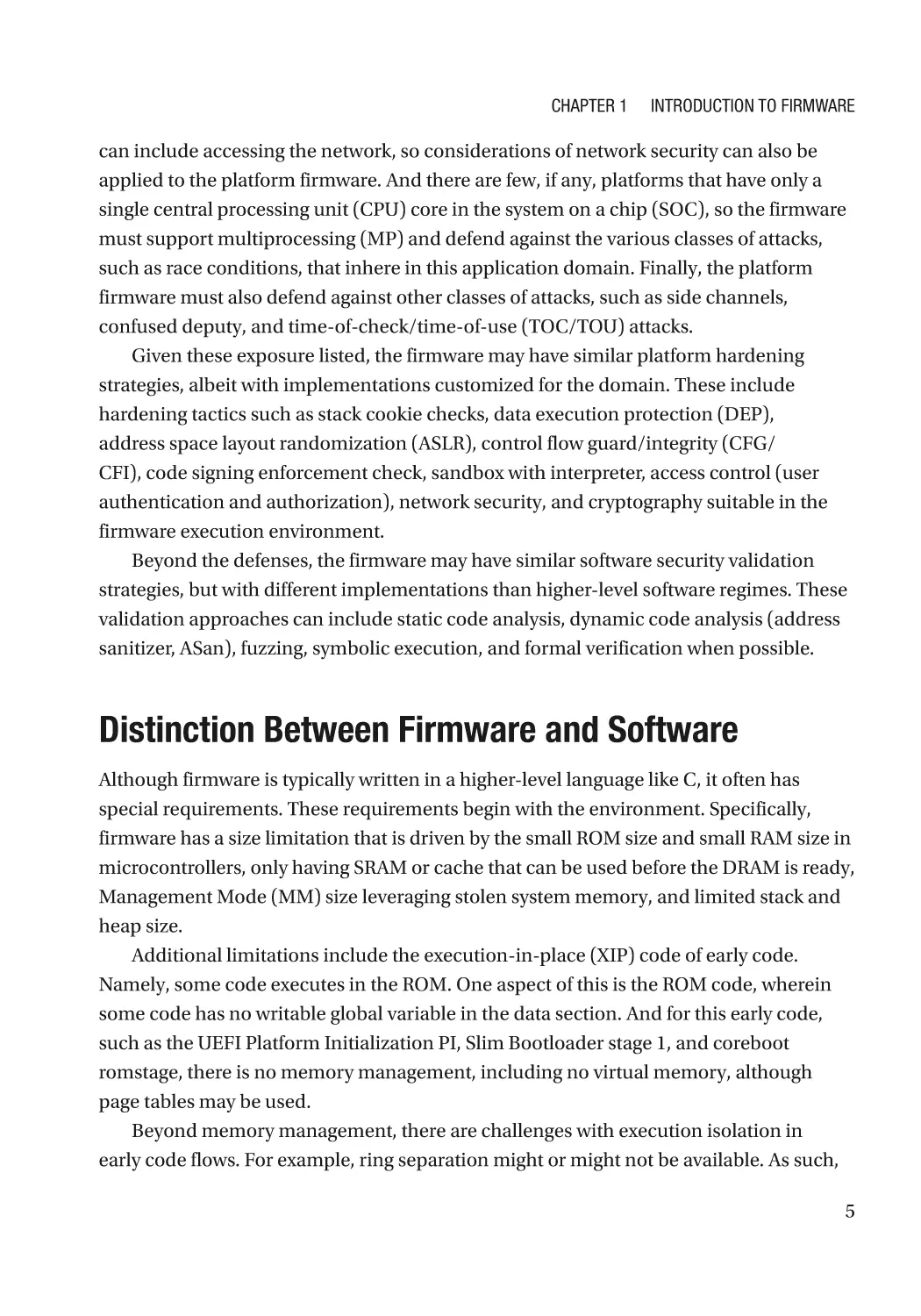 Distinction Between Firmware and Software