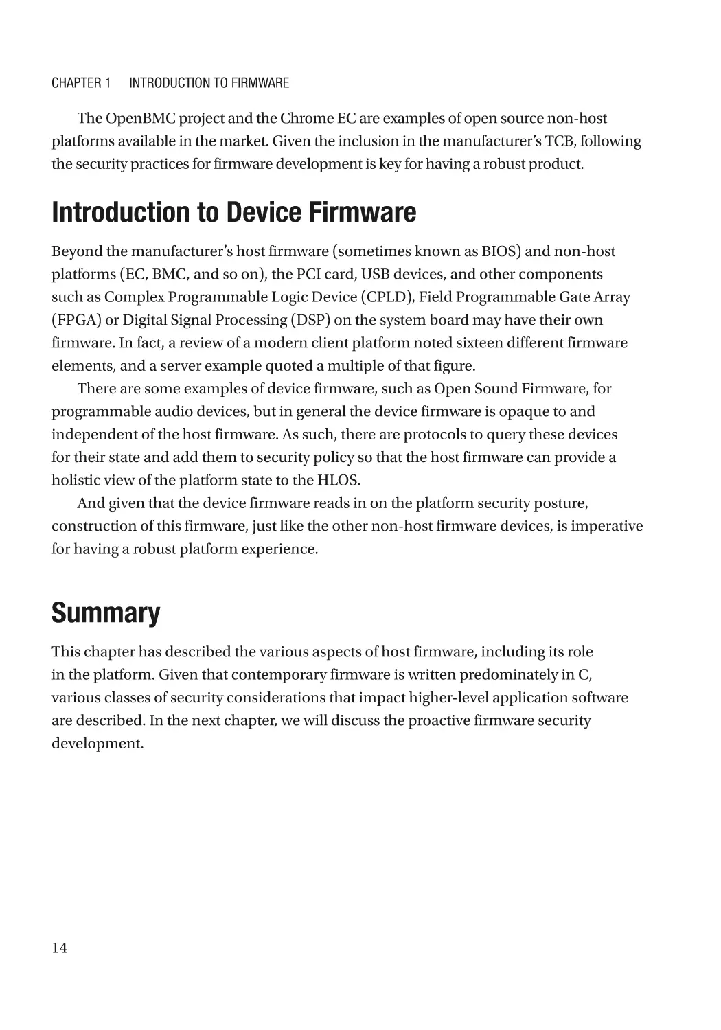 Introduction to Device Firmware
Summary
