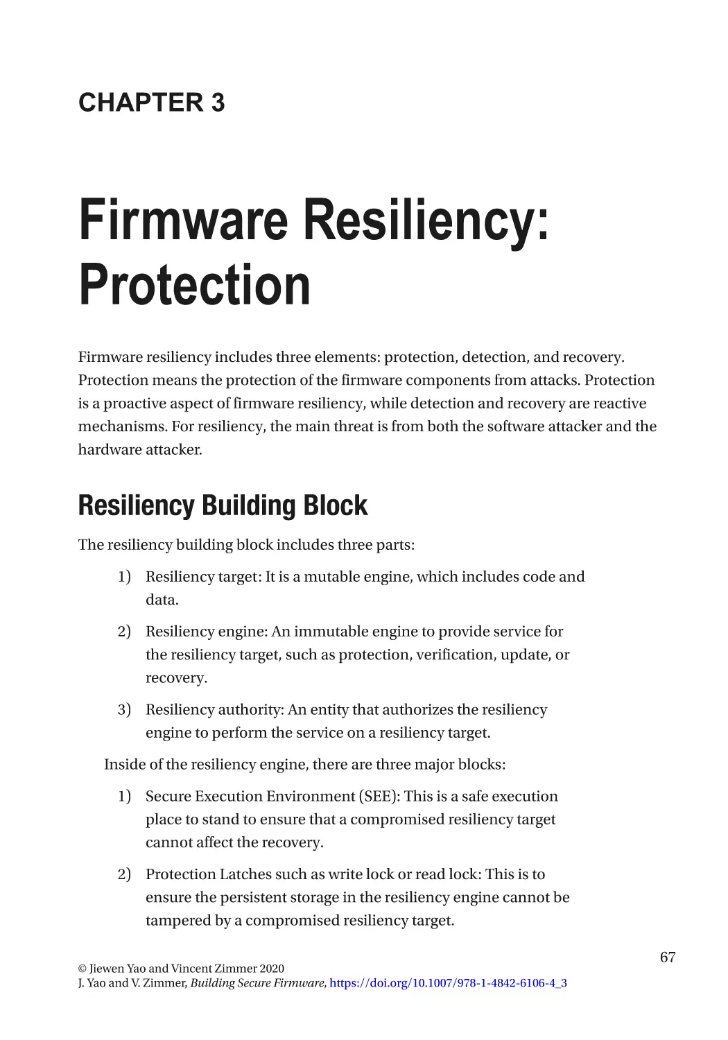 Chapter 3
Resiliency Building Block