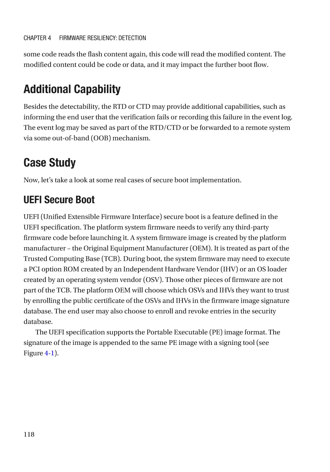 Additional Capability
Case Study
UEFI Secure Boot