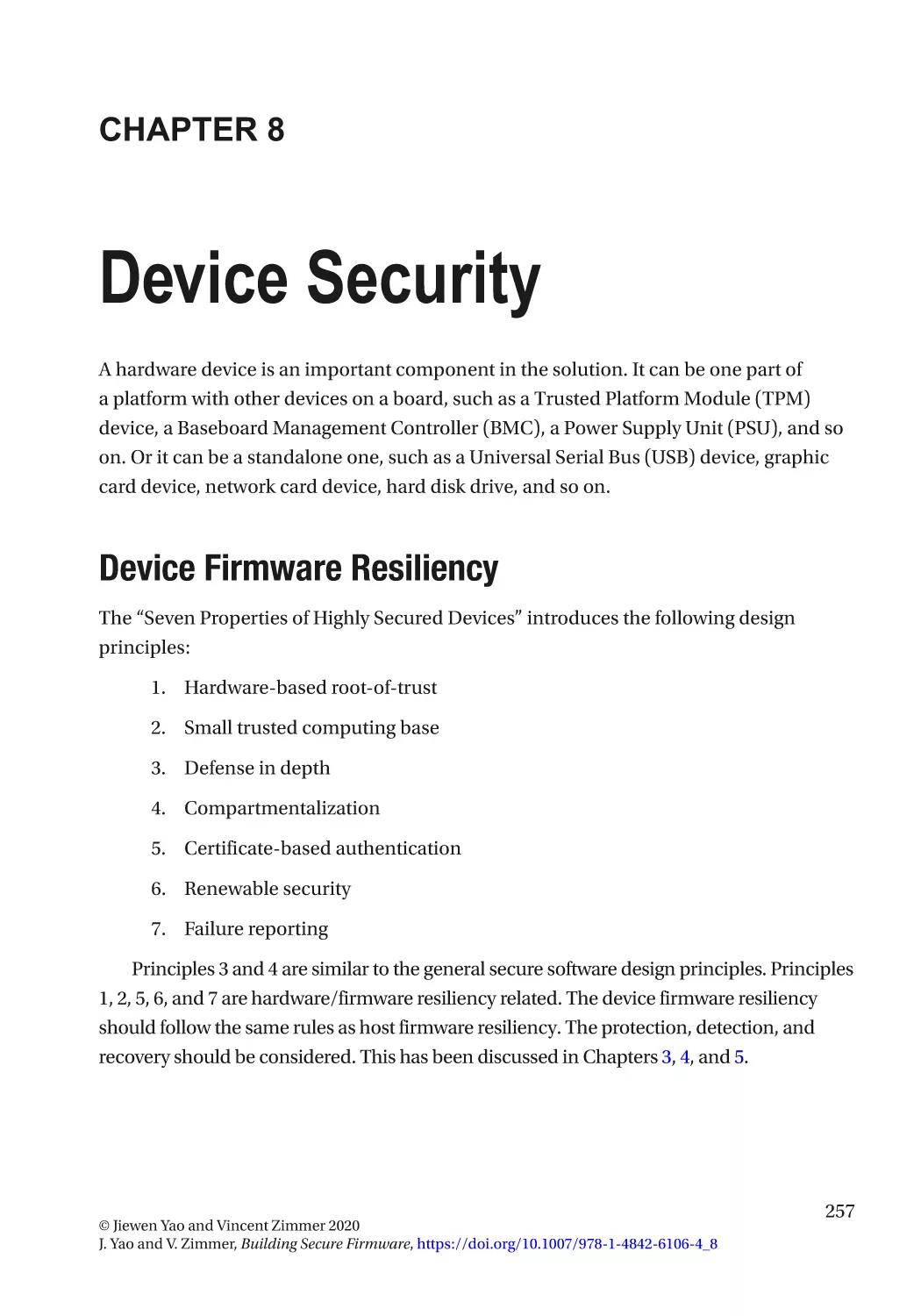 Chapter 8
Device Firmware Resiliency