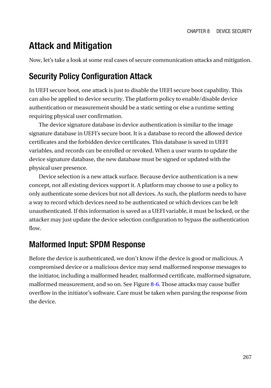 Attack and Mitigation
Security Policy Configuration Attack
Malformed Input
