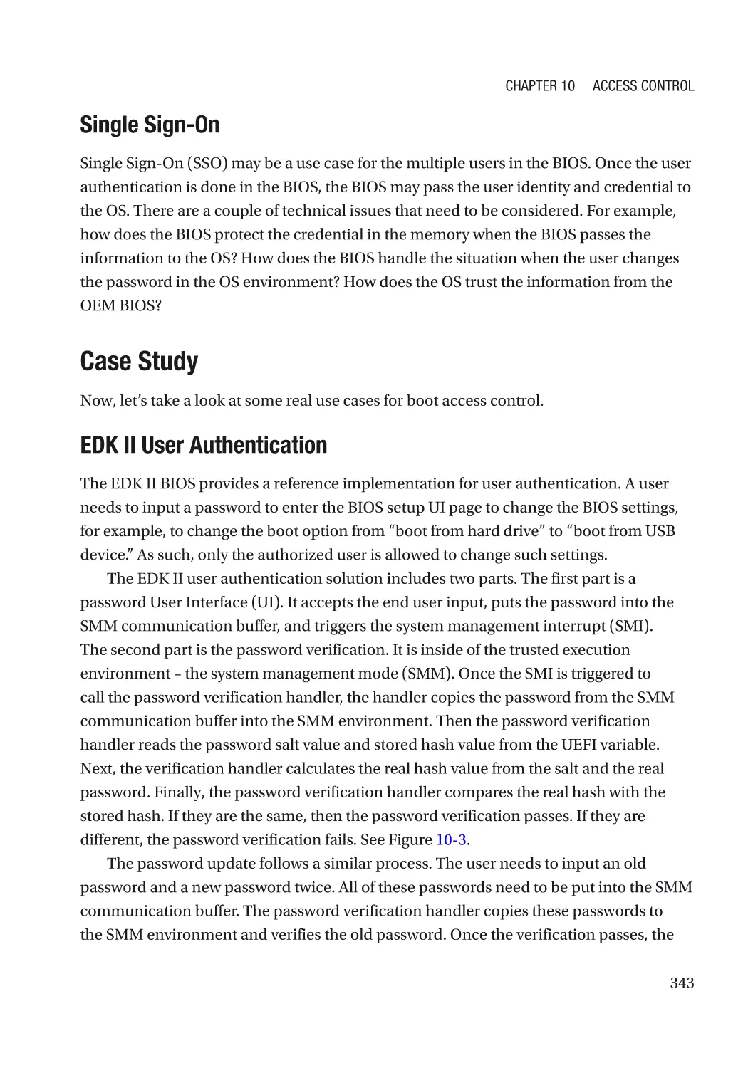 Single Sign-On
Case Study
EDK II User Authentication