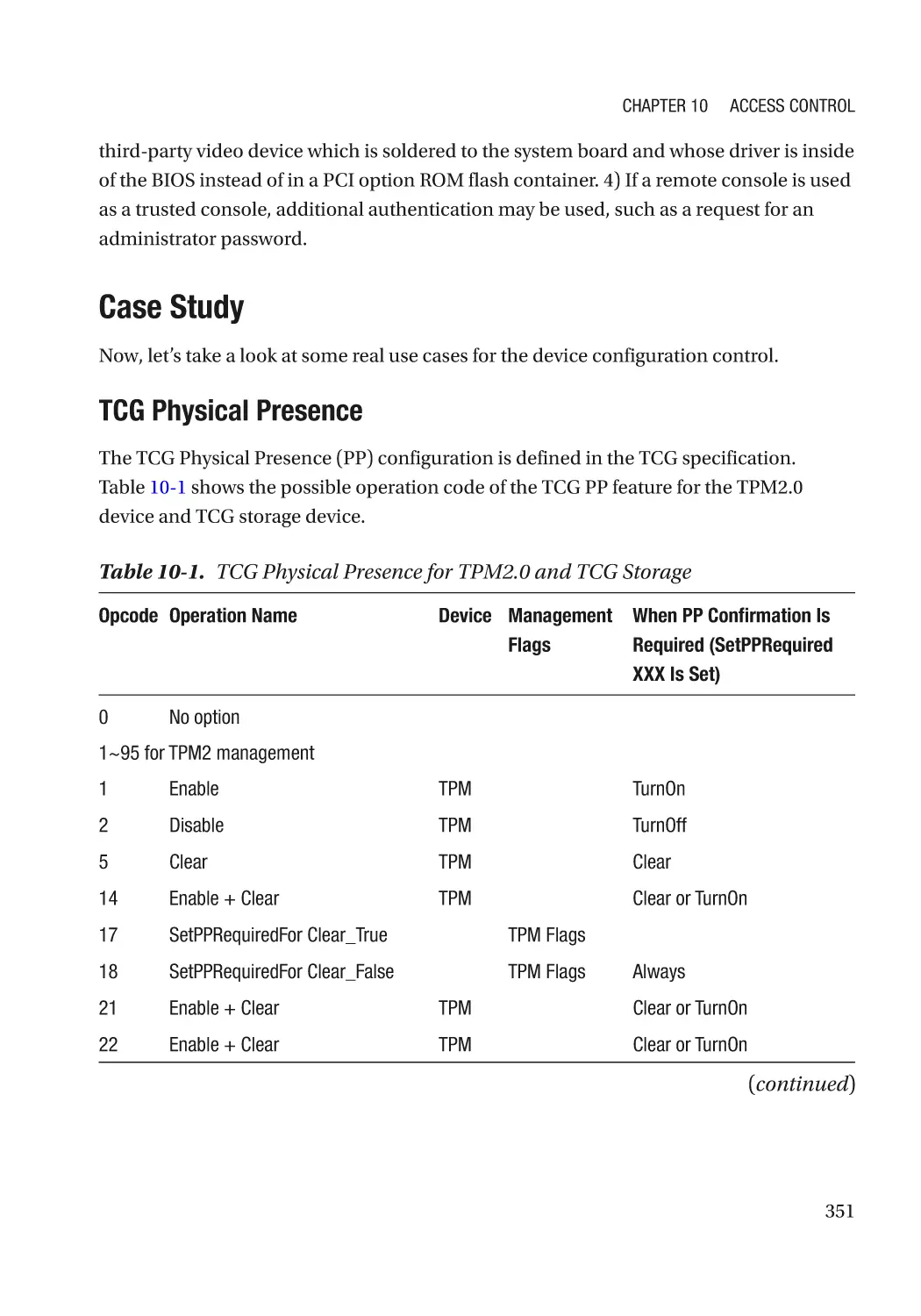 Case Study
TCG Physical Presence
