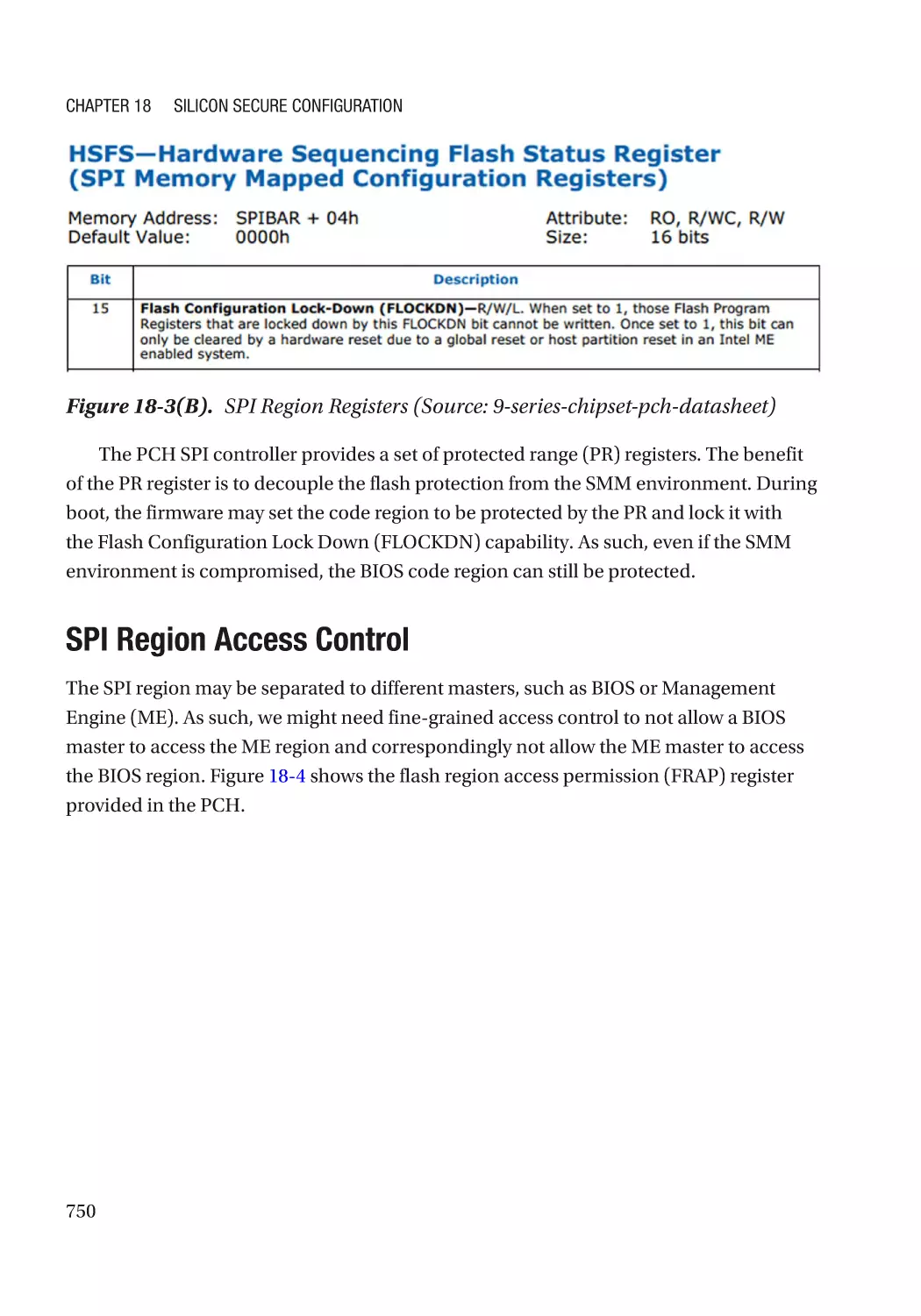 SPI Region Access Control