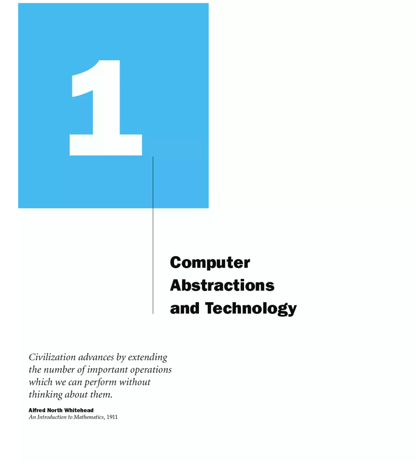 1. Computer Abstractions and Technology