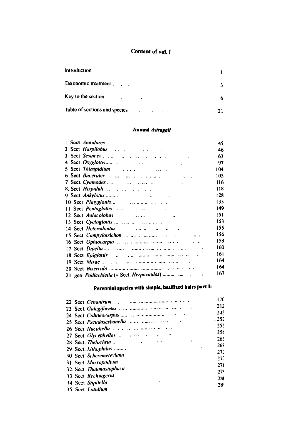 A taxonomic revision of the genus Astragalus L. (Leguminosae) in the ...
