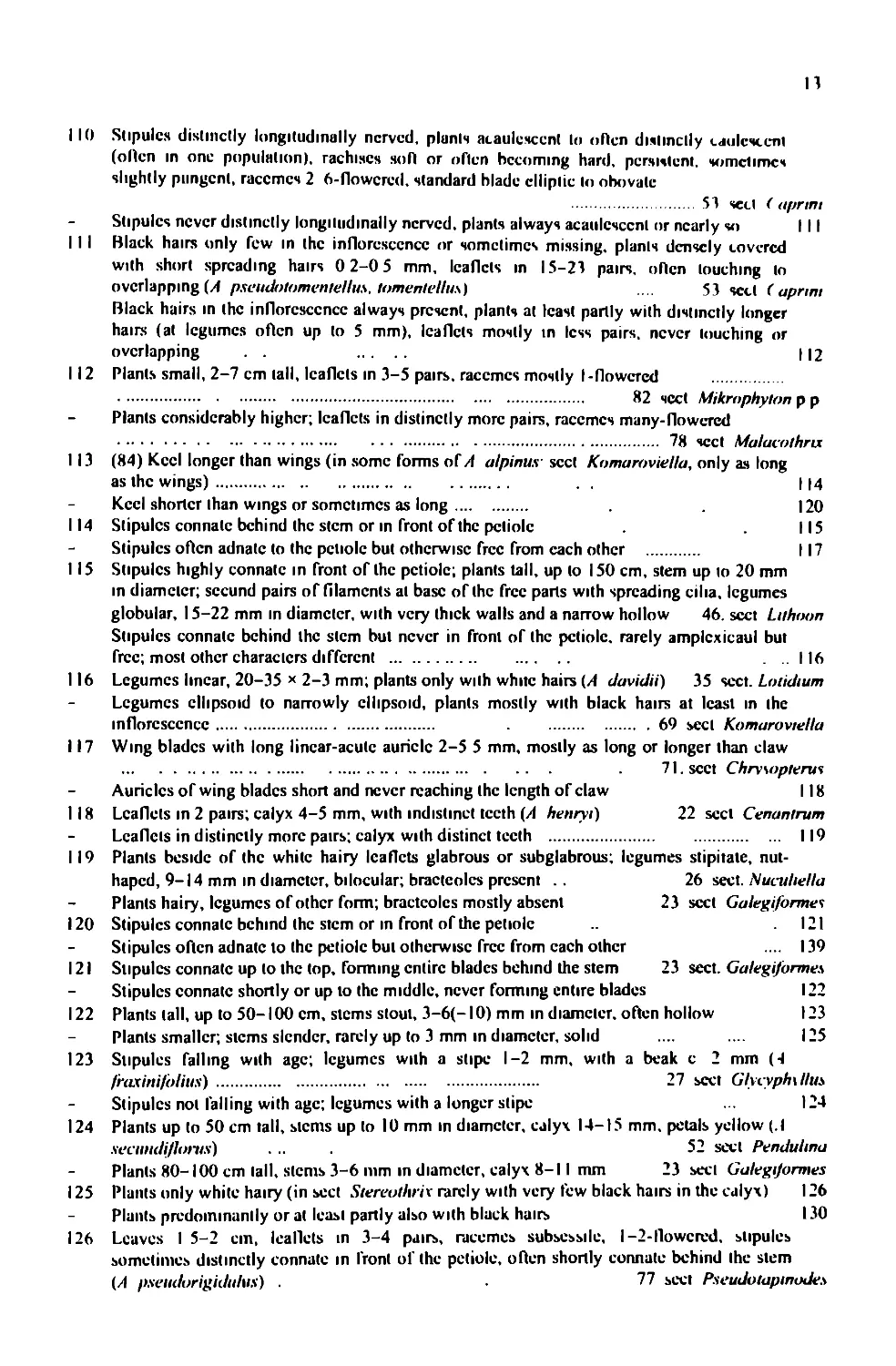 A taxonomic revision of the genus Astragalus L. (Leguminosae) in the ...