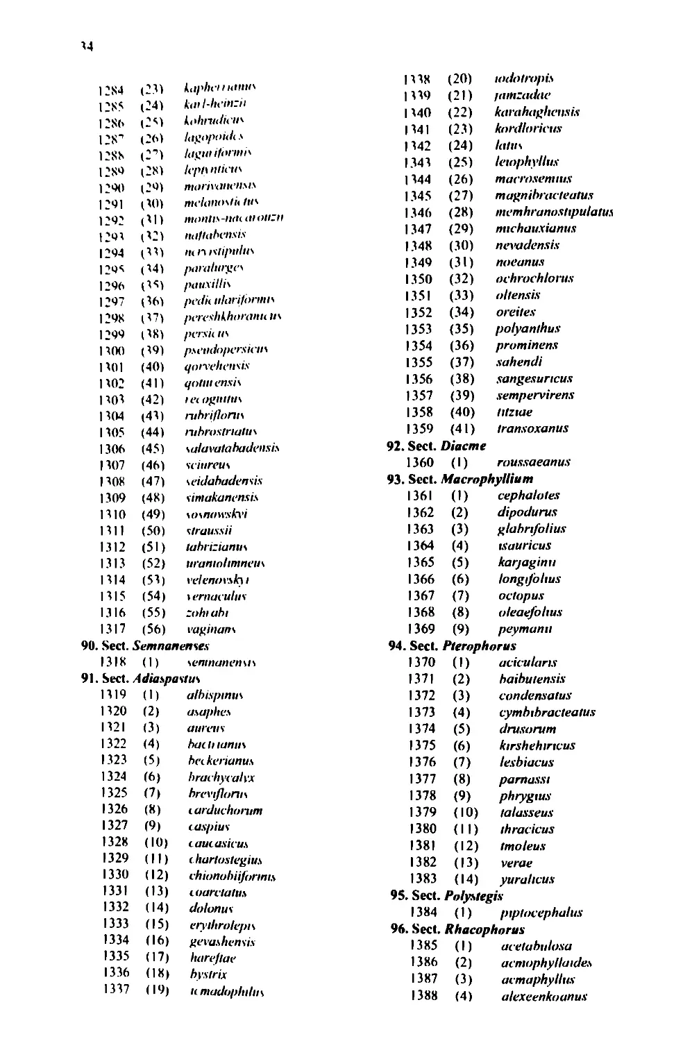 A taxonomic revision of the genus Astragalus L. (Leguminosae) in the ...