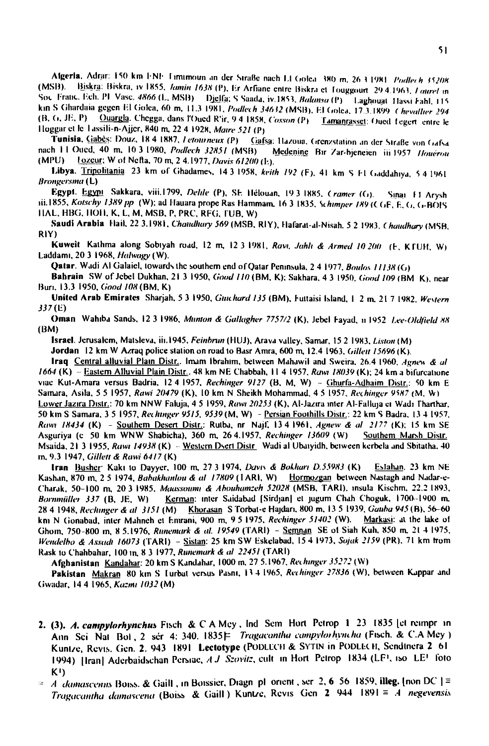 A taxonomic revision of the genus Astragalus L. (Leguminosae) in the ...