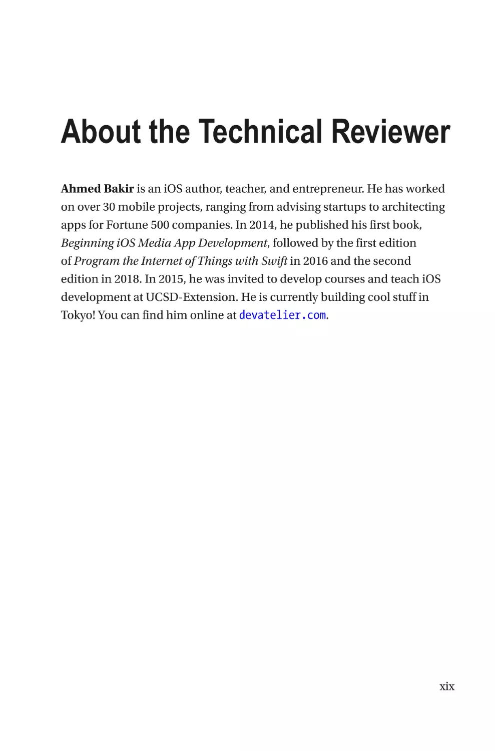 About the Technical Reviewer