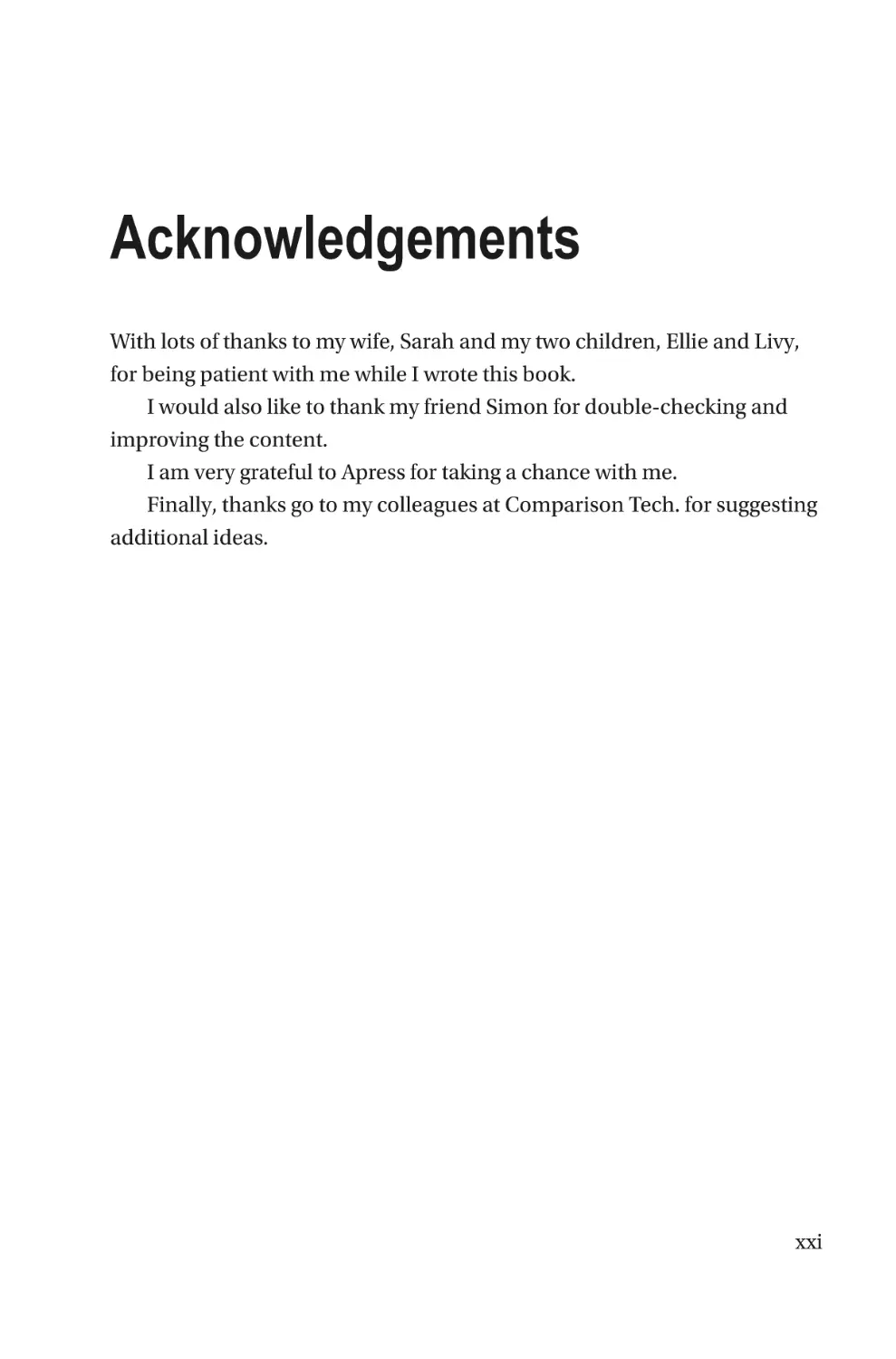 Acknowledgements