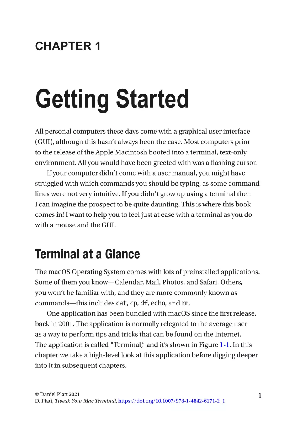 Chapter 1
Terminal at a Glance