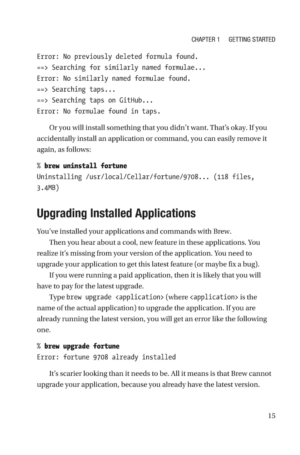 Upgrading Installed Applications