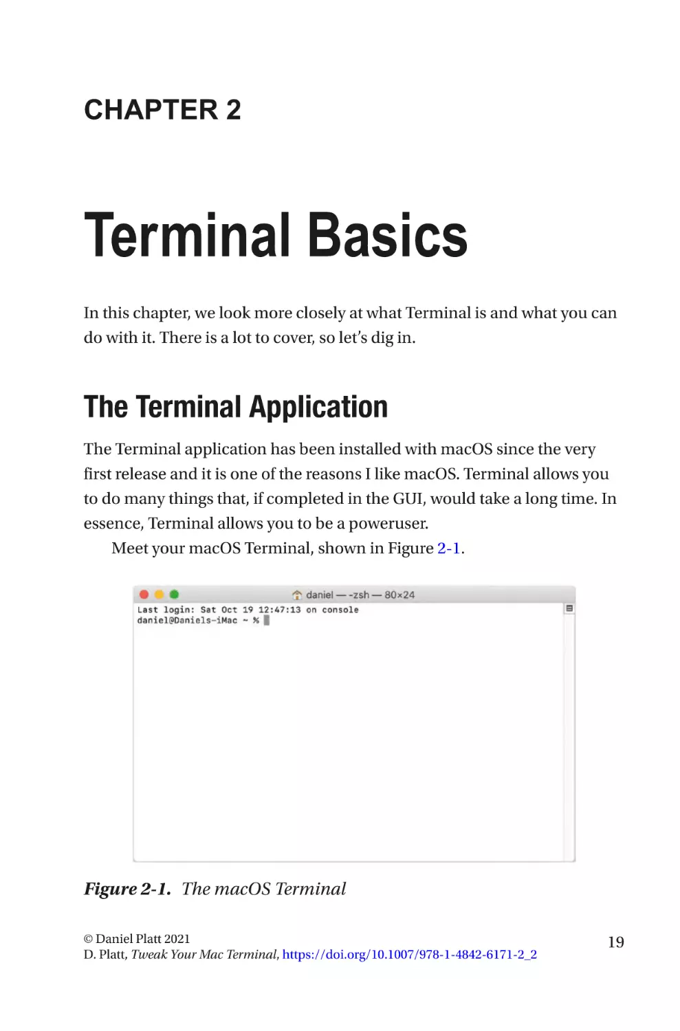 Chapter 2
The Terminal Application