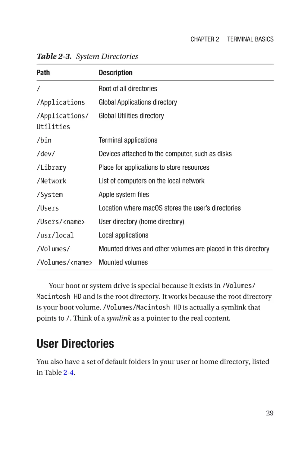 User Directories