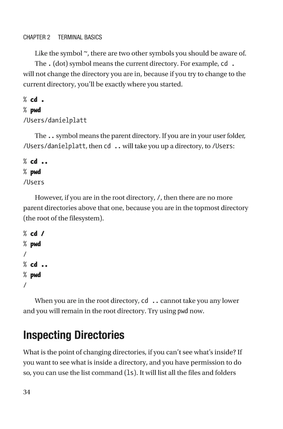 Inspecting Directories