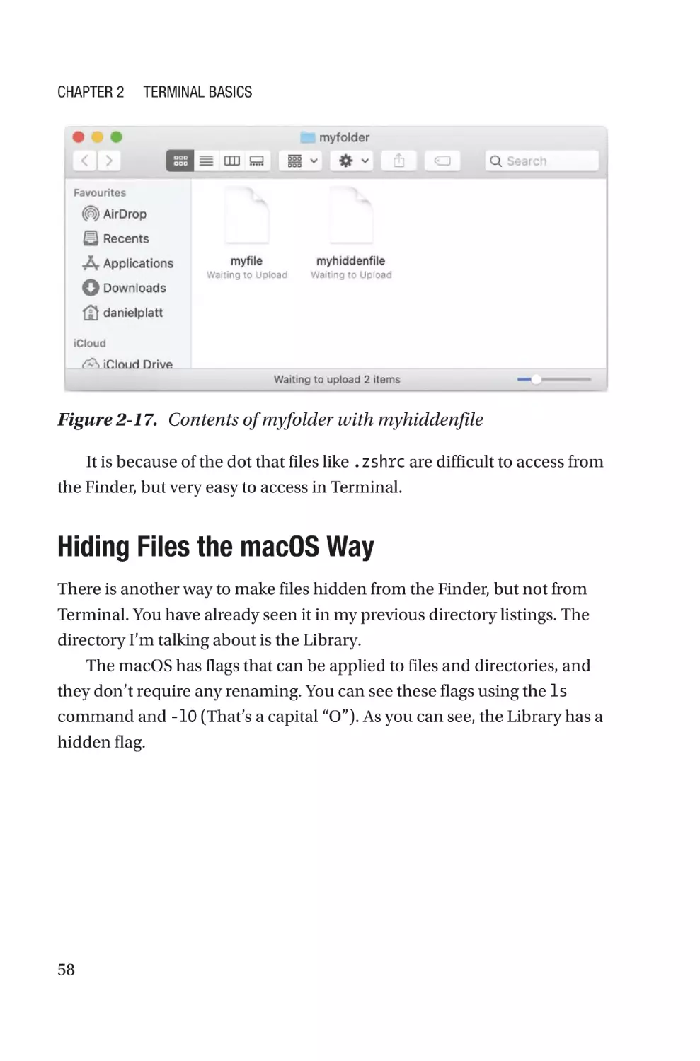 Hiding Files the macOS Way