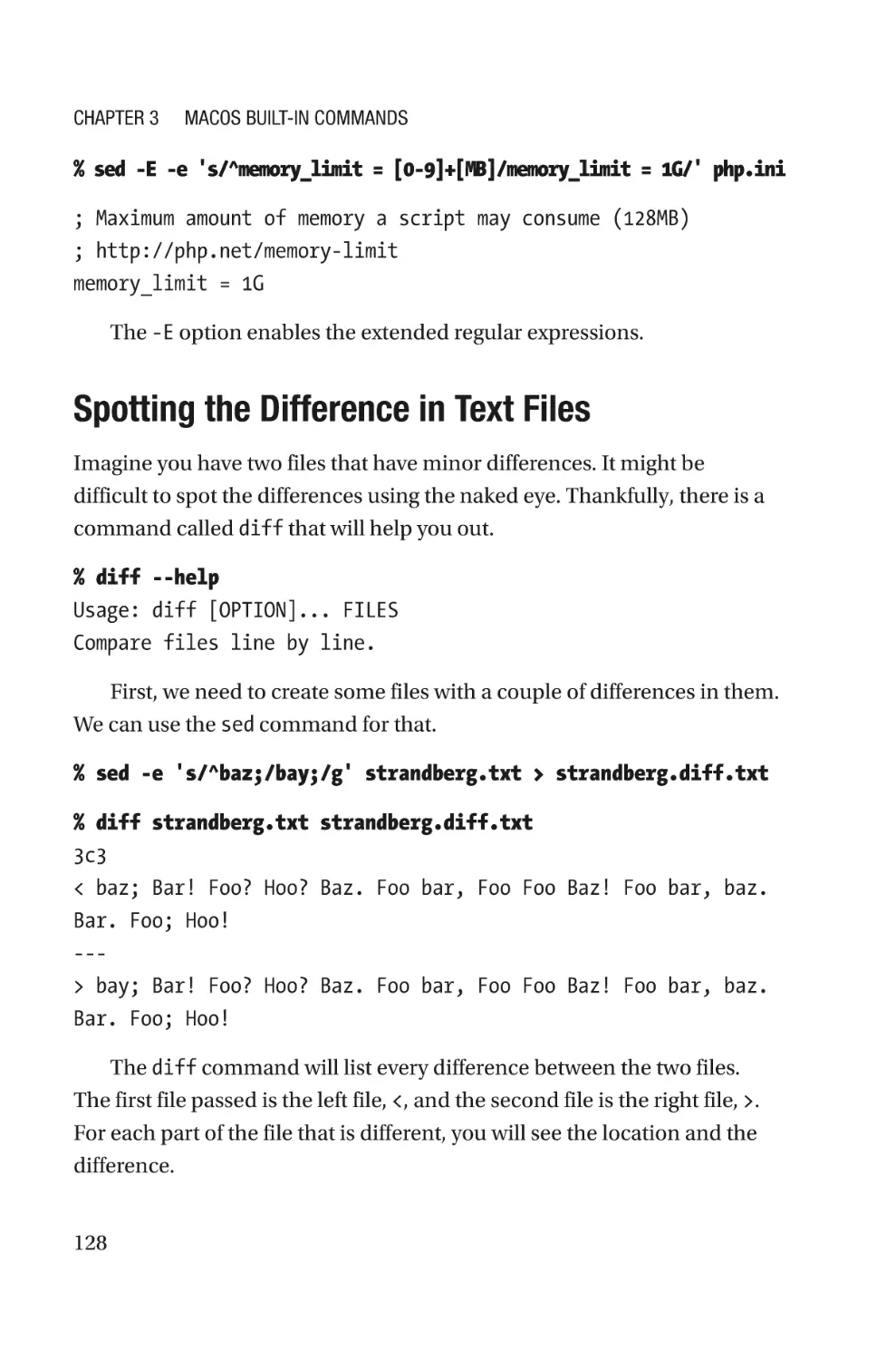 Spotting the Difference in Text Files