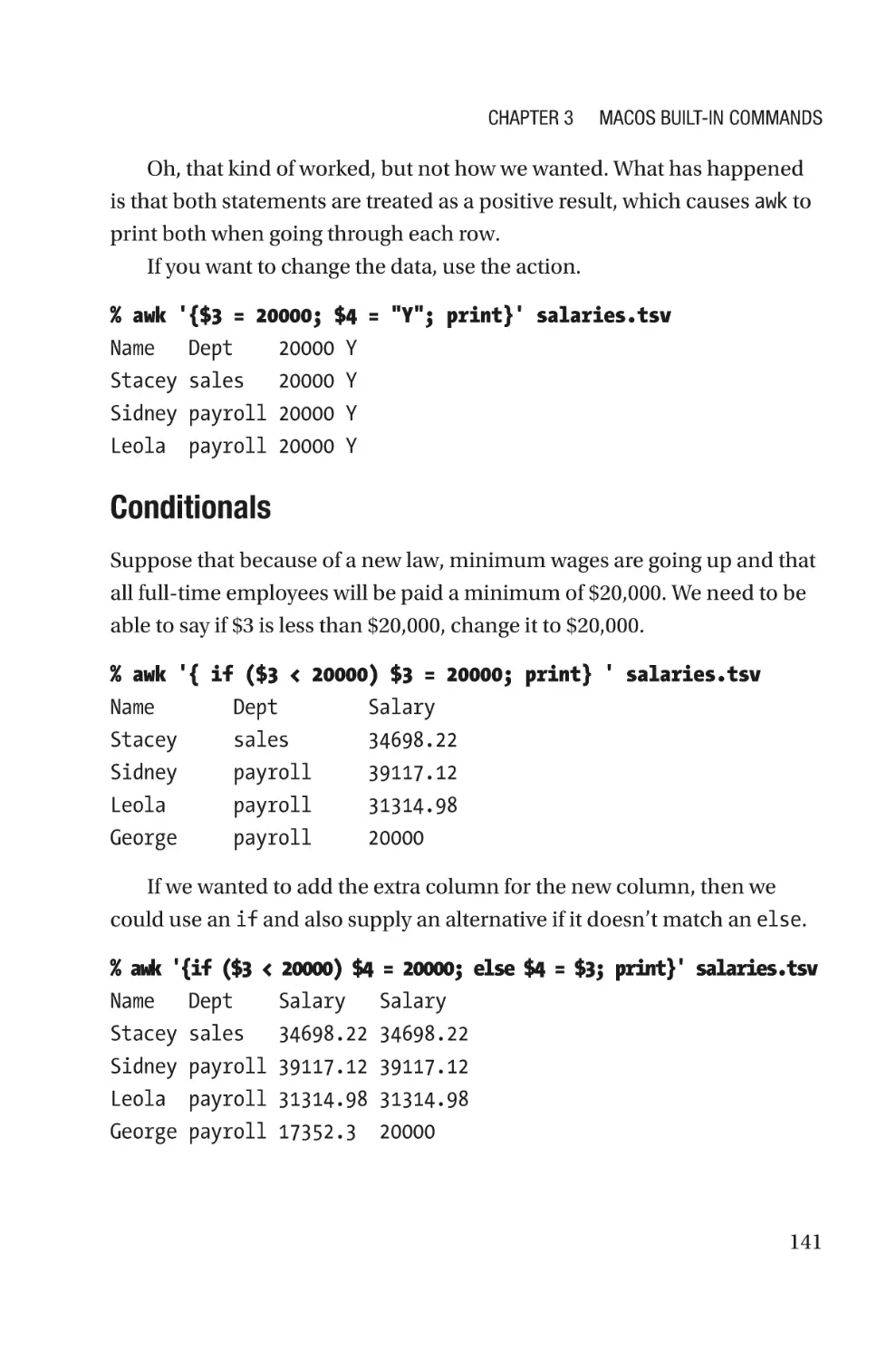 Conditionals