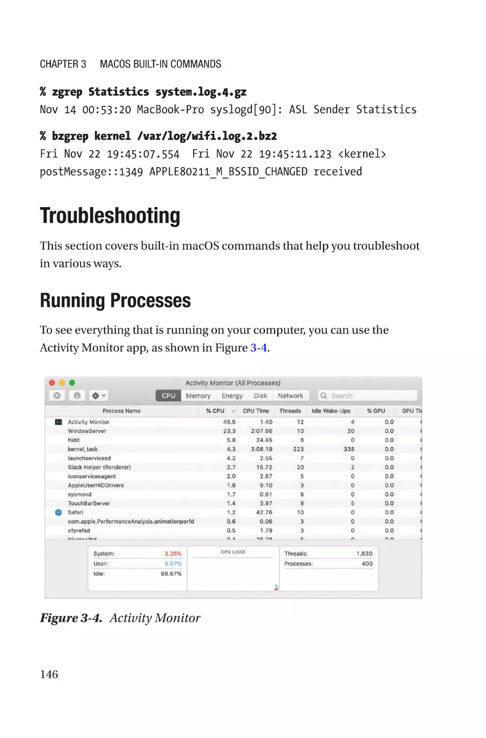 Troubleshooting
Running Processes