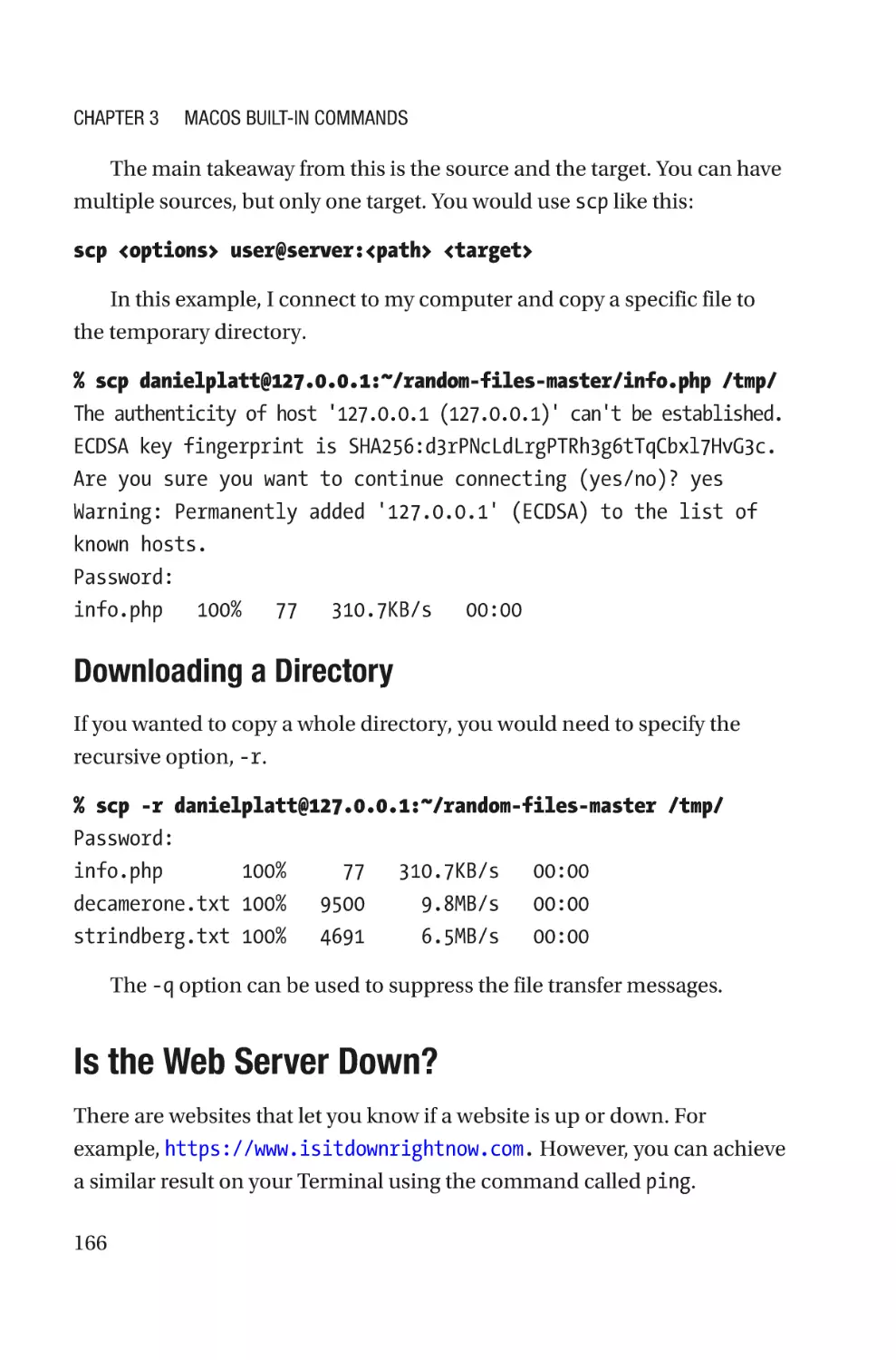 Downloading a Directory
Is the Web Server Down?