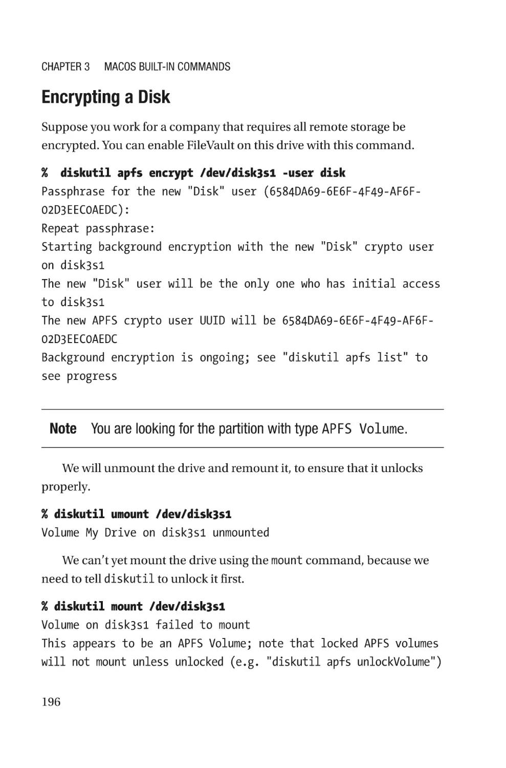 Encrypting a Disk