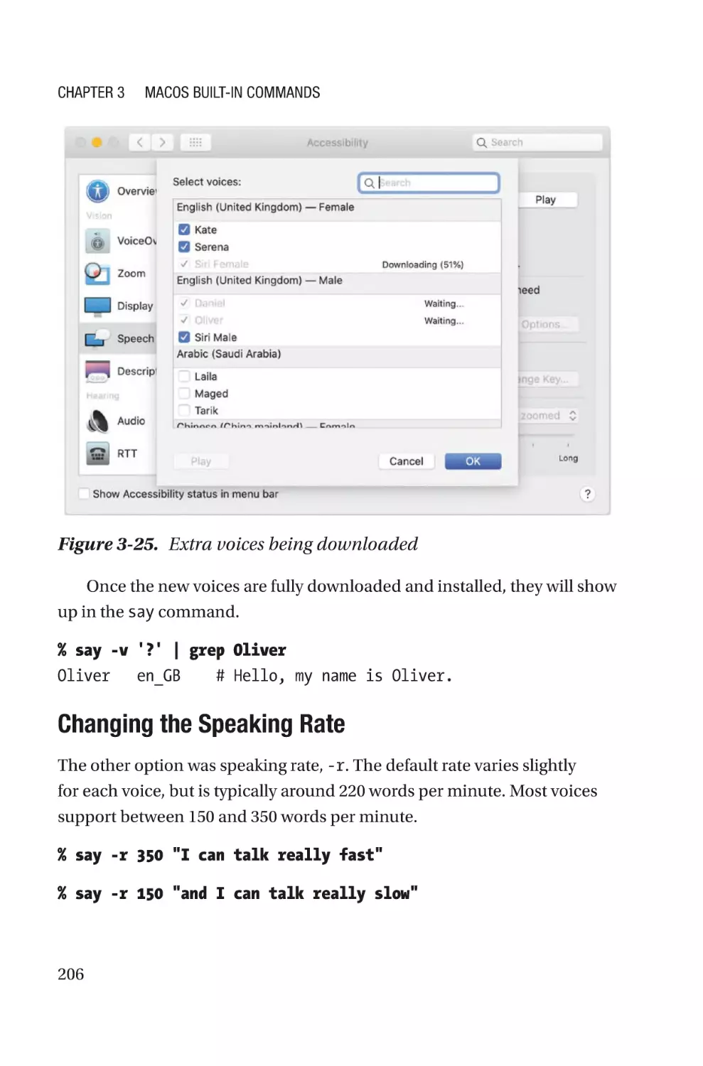 Changing the Speaking Rate