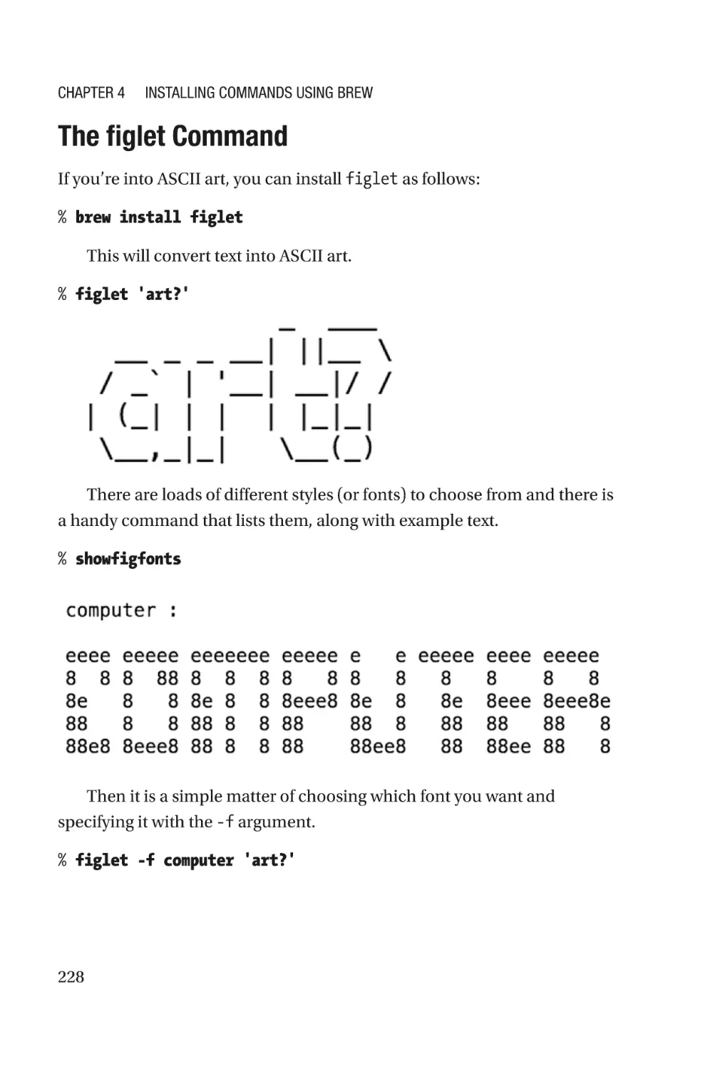 The figlet Command