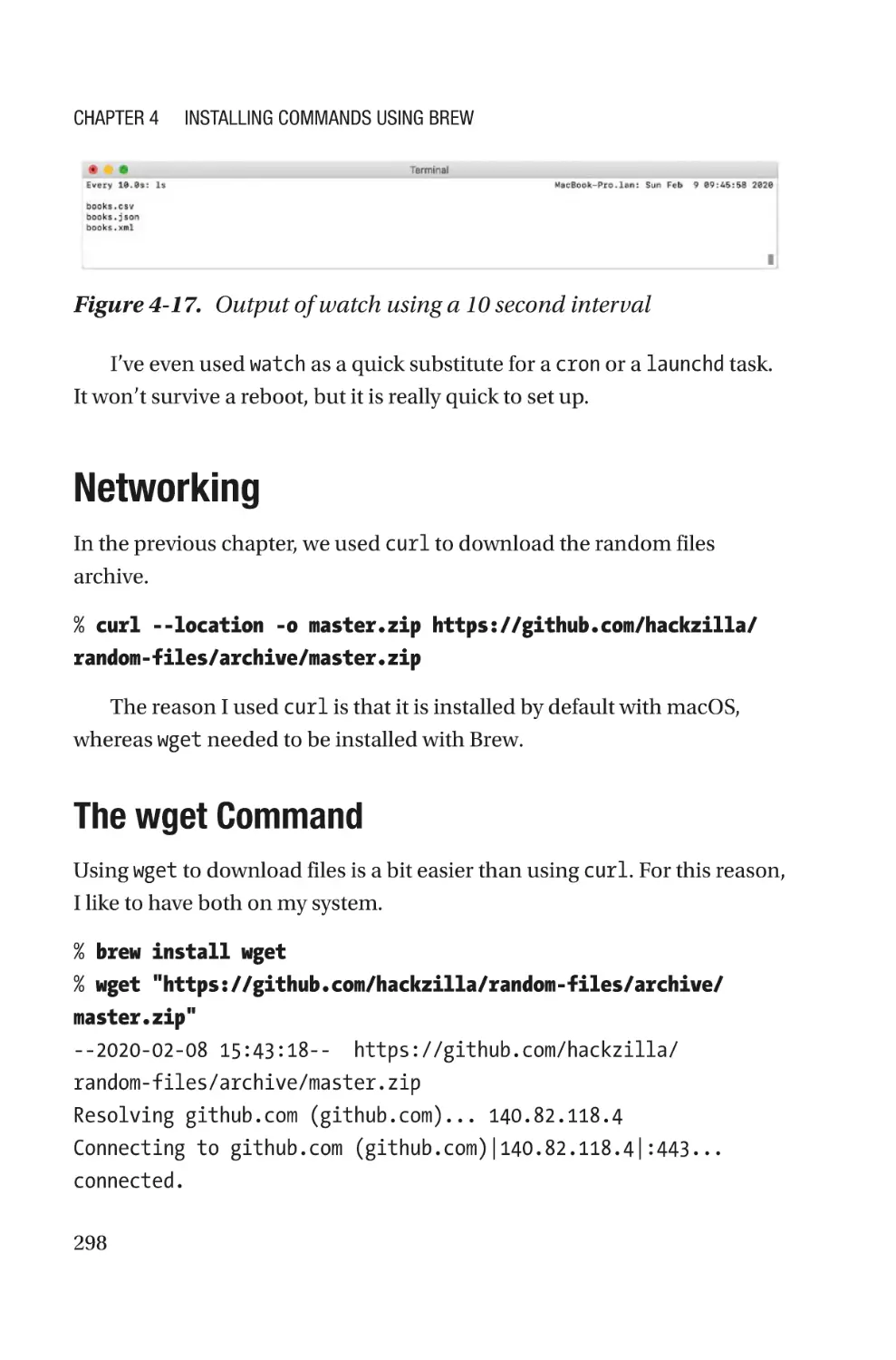 Networking
The wget Command