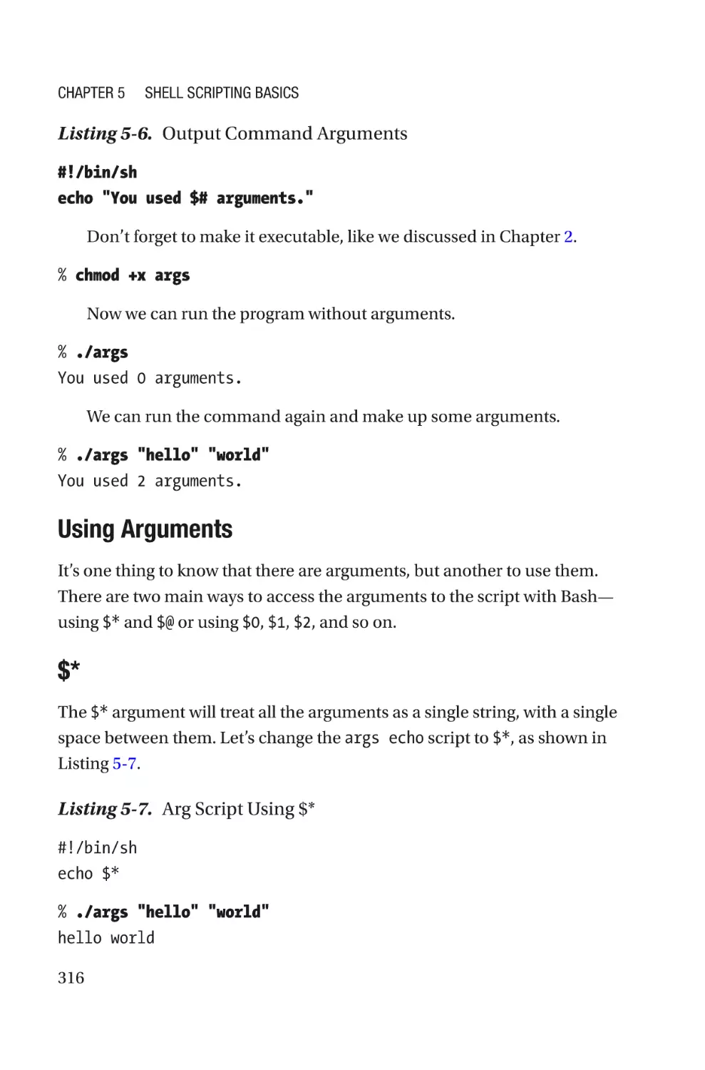 Using Arguments
Outline Placeholder