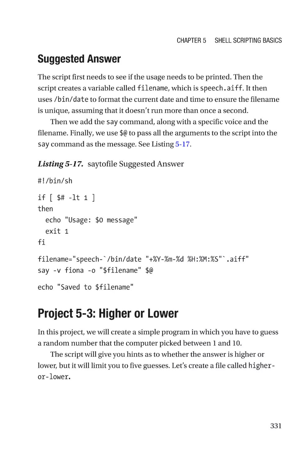 Suggested Answer
Project 5-3