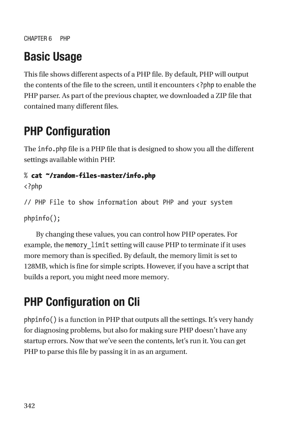 Basic Usage
PHP Configuration
PHP Configuration on Cli