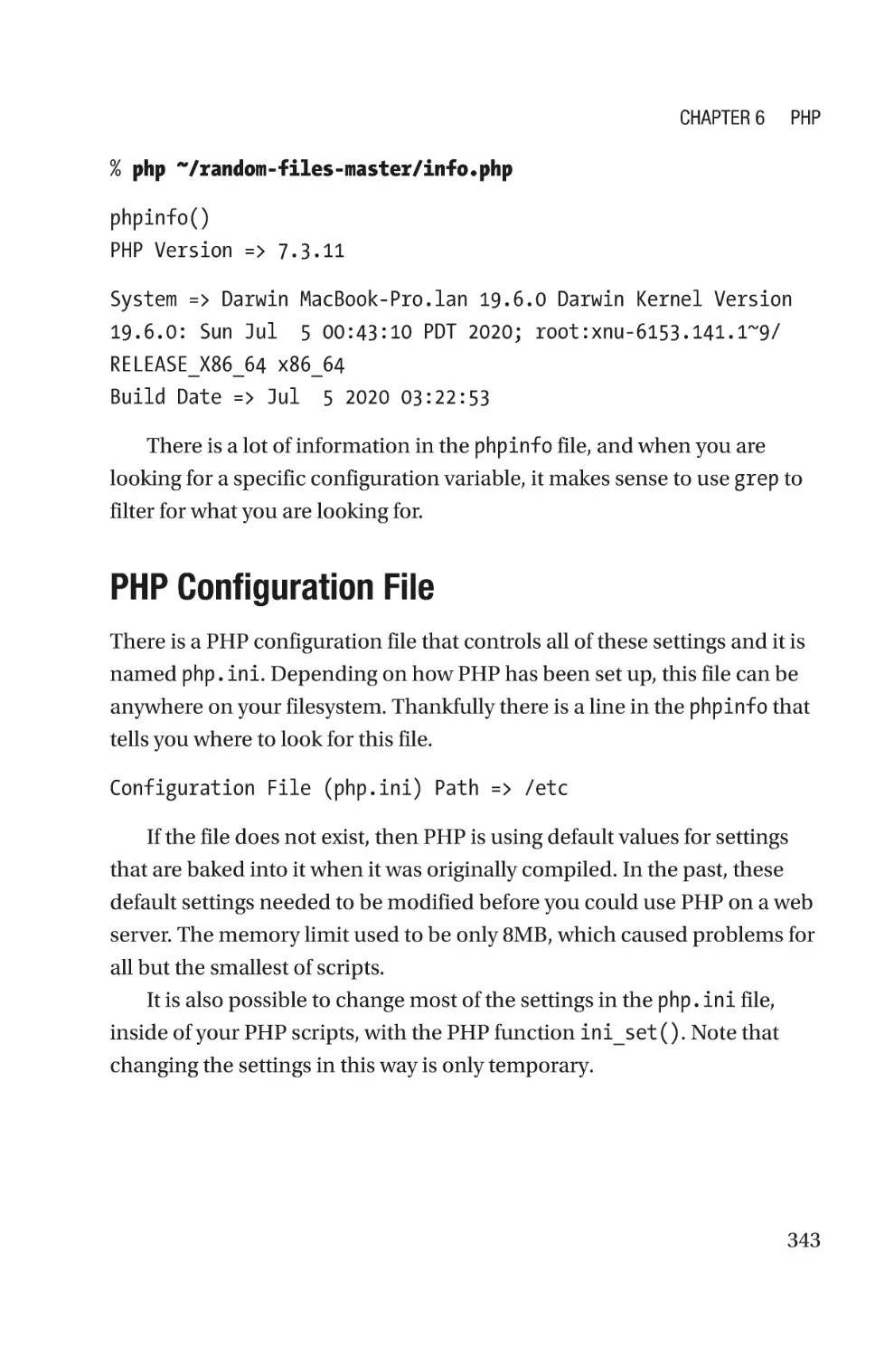 PHP Configuration File