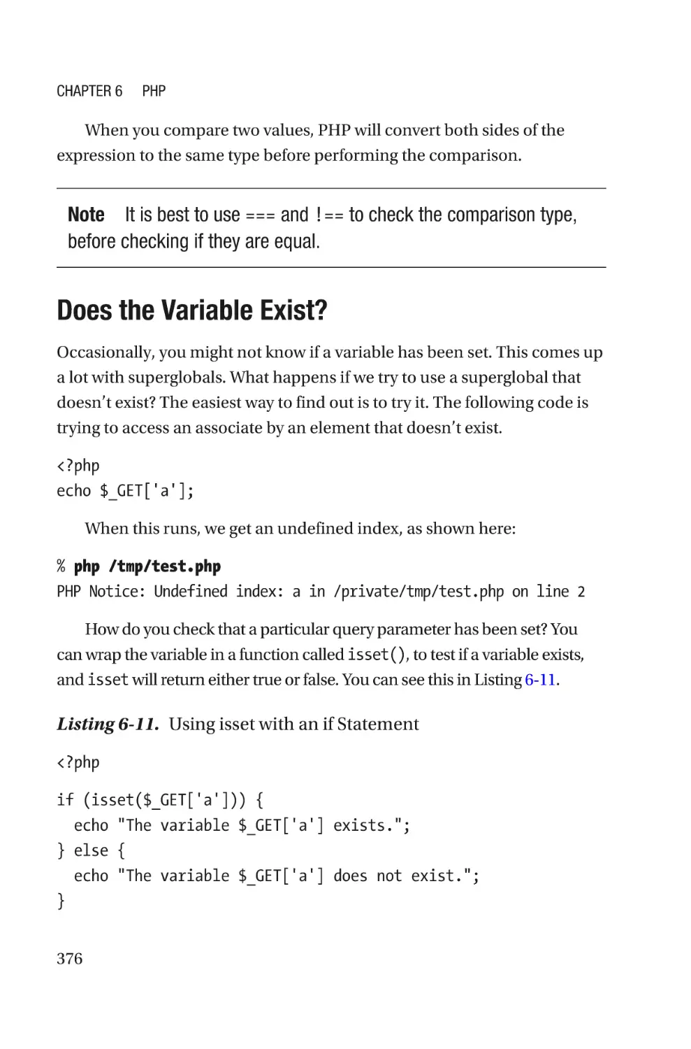 Does the Variable Exist?