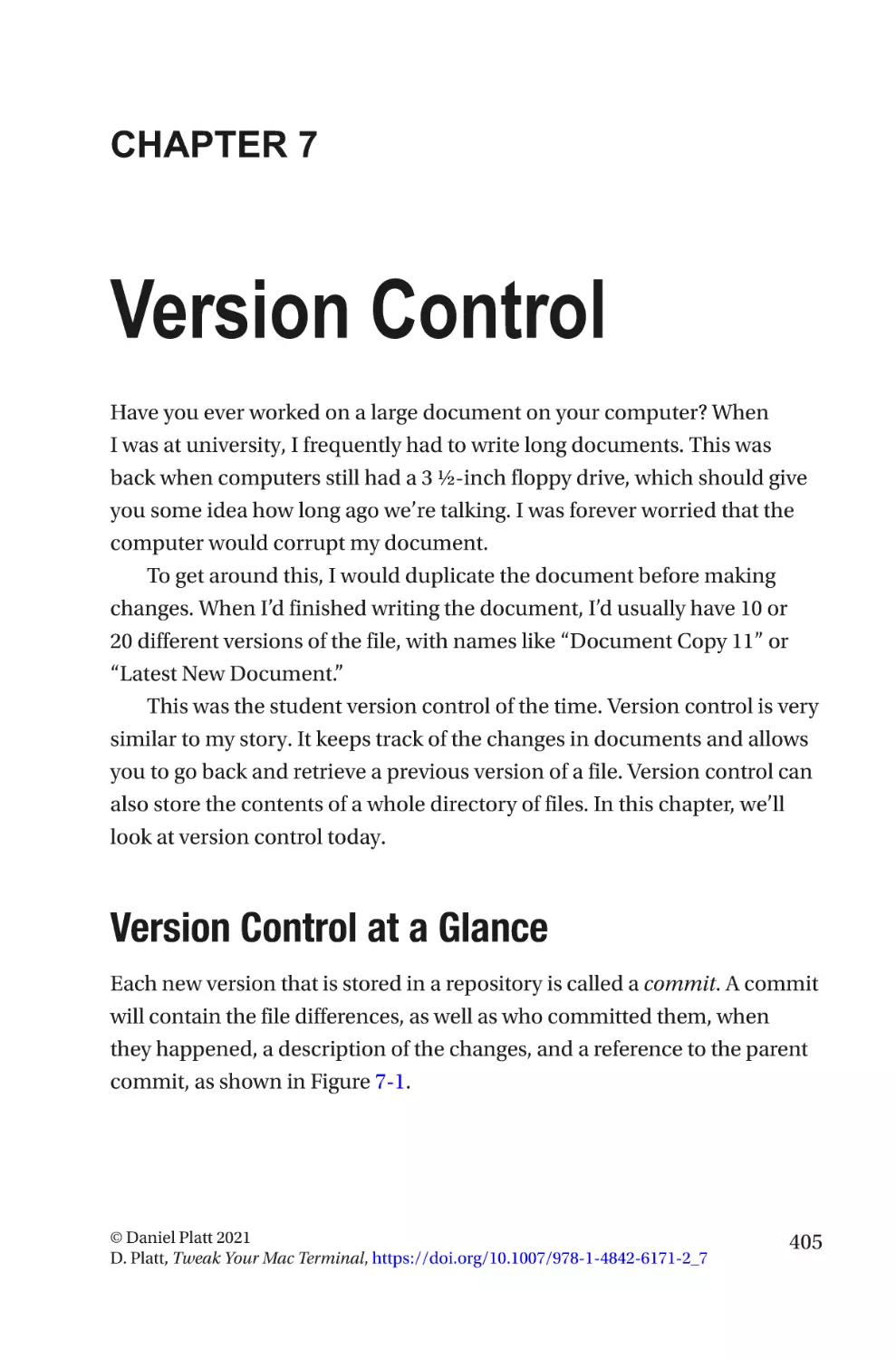 Chapter 7
Version Control at a Glance