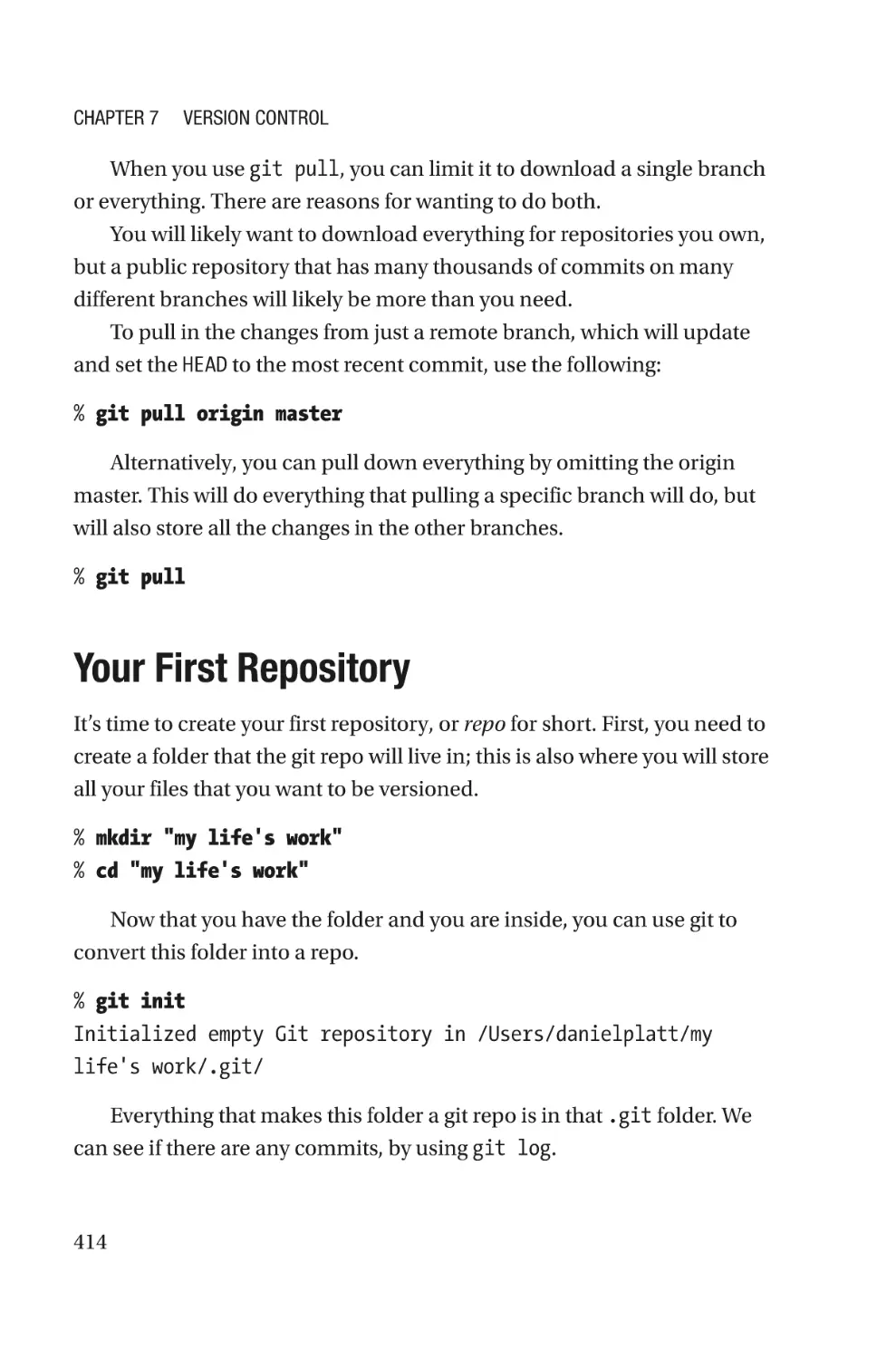 Your First Repository