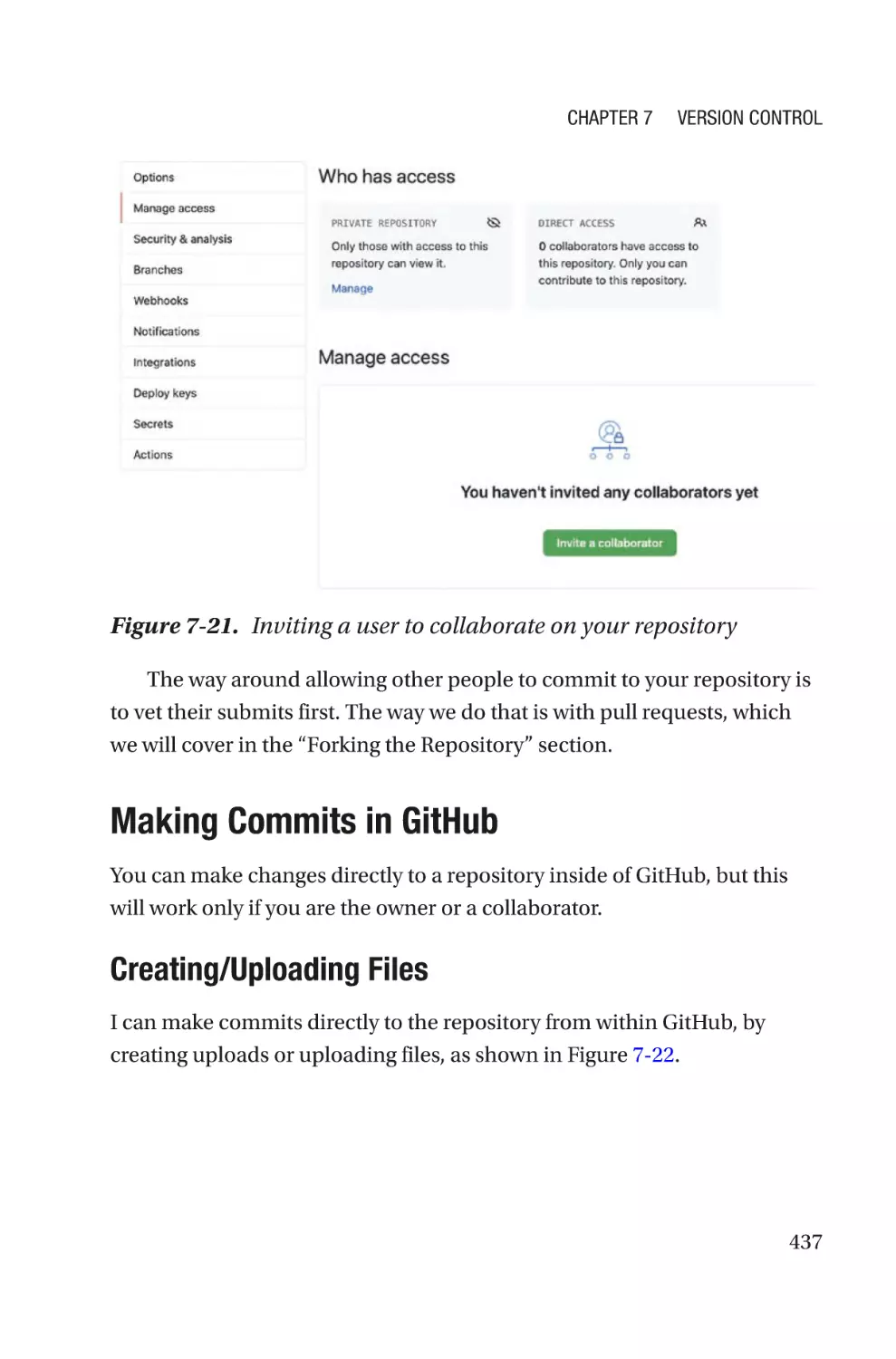 Making Commits in GitHub
Creating/Uploading Files