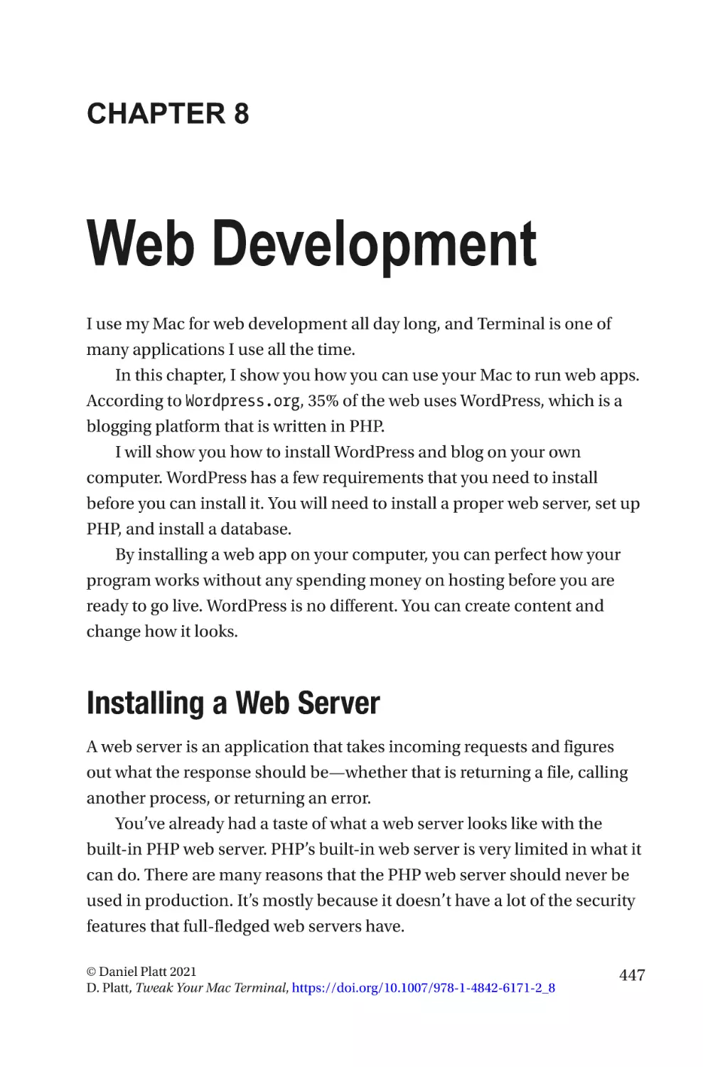 Chapter 8
Installing a Web Server