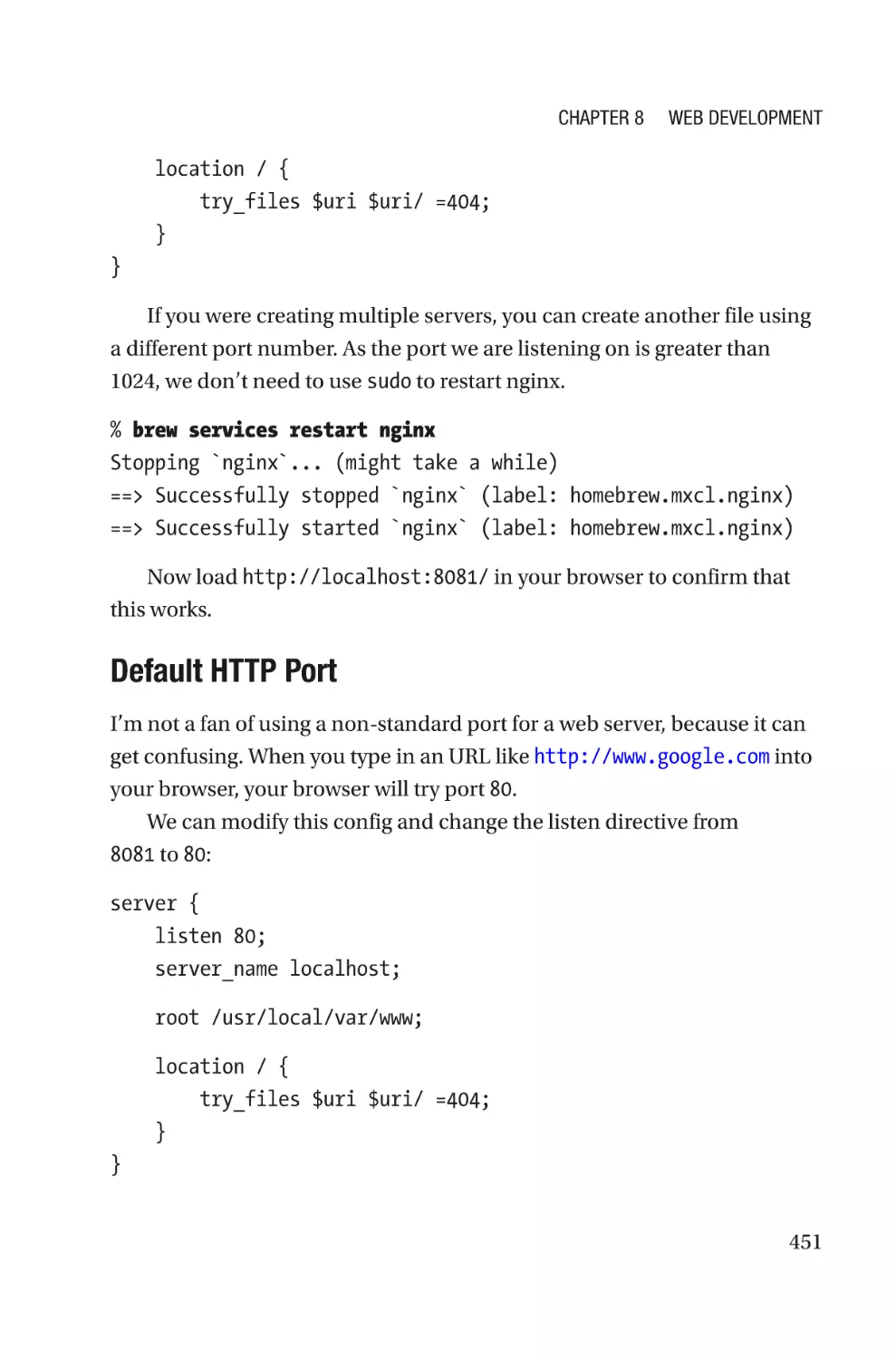 Default HTTP Port