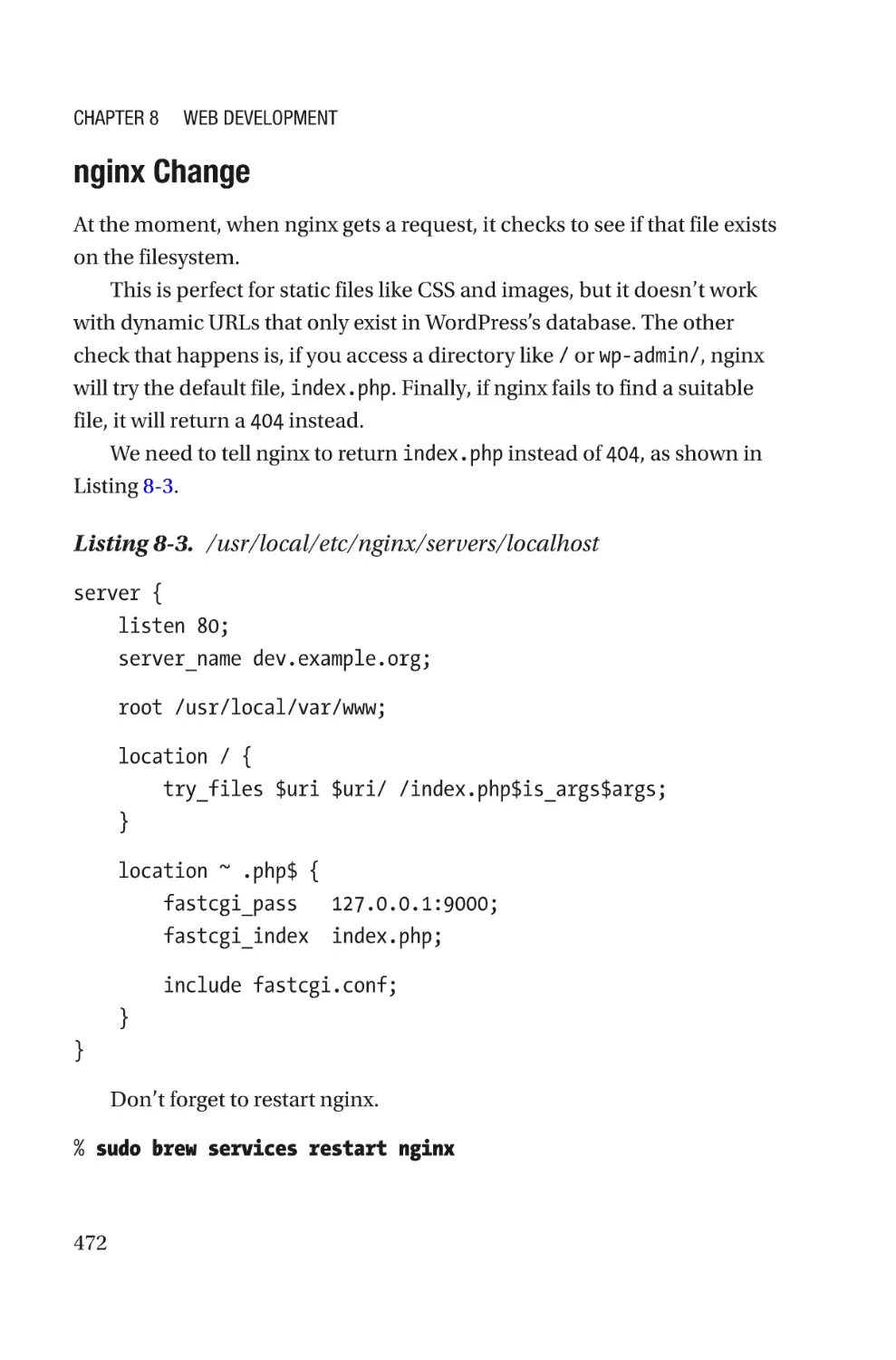 nginx Change