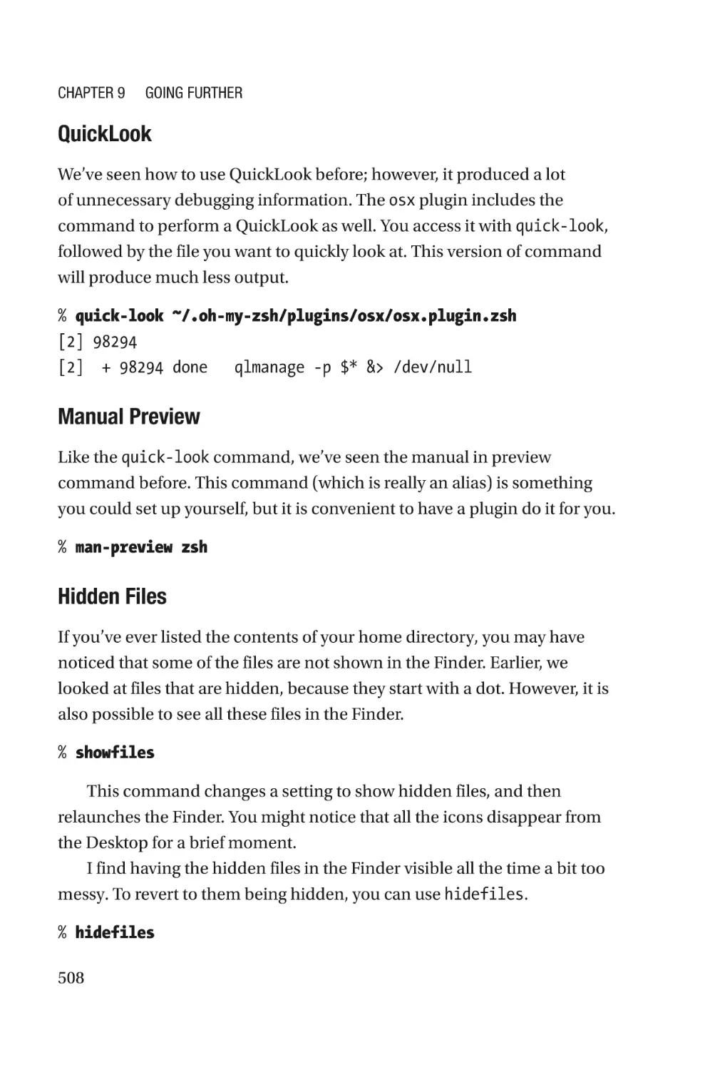 QuickLook
Manual Preview
Hidden Files