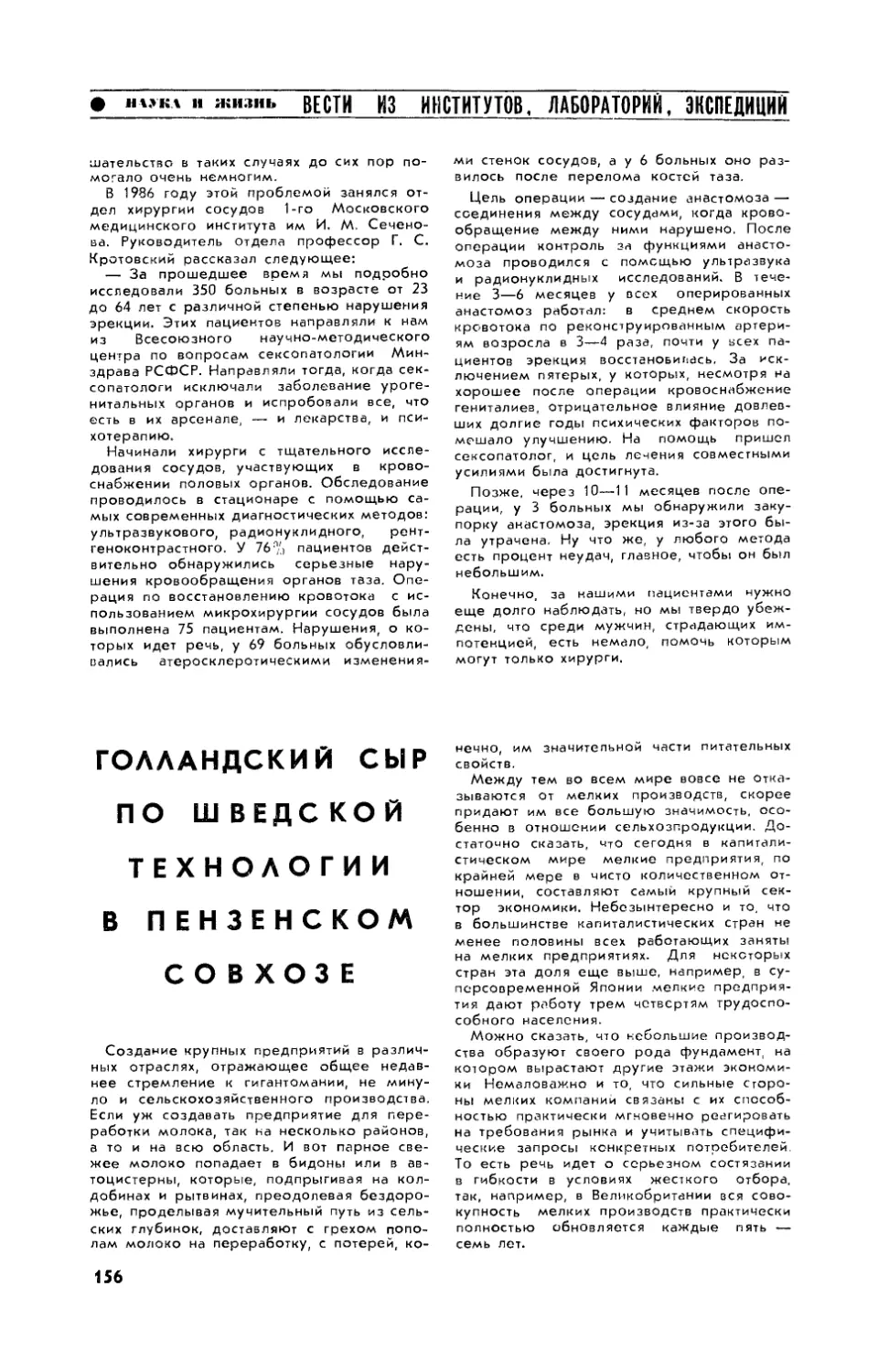 Голландский сыр по шведской технологии в пензенском совхозе